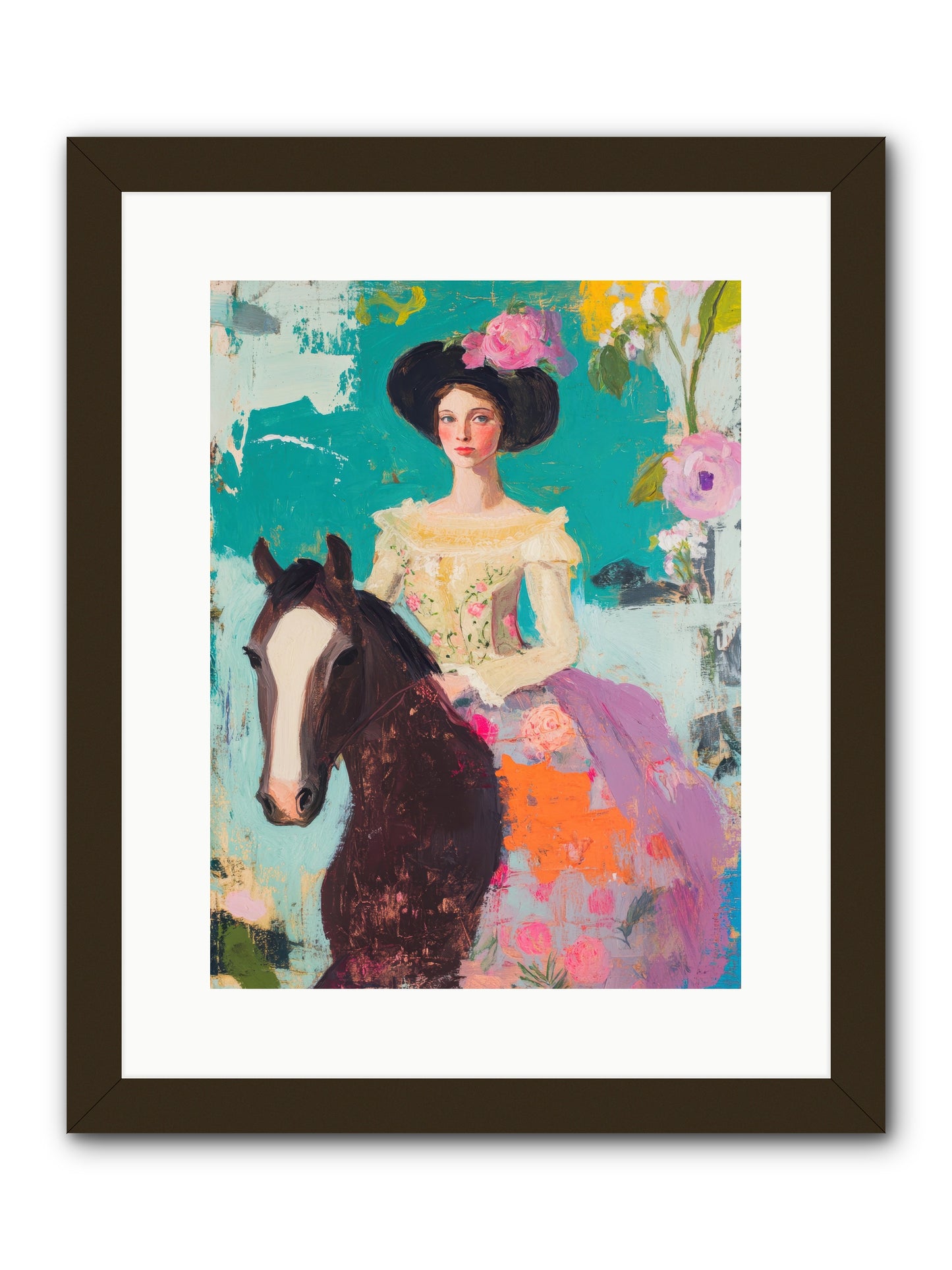 Pearl Dust Trail -- Framed Print - Black 12x16