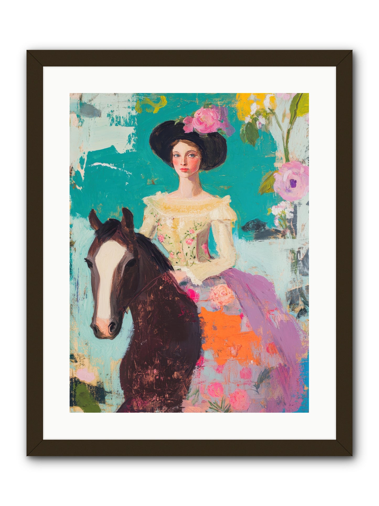 Pearl Dust Trail -- Framed Print - Black 18x24