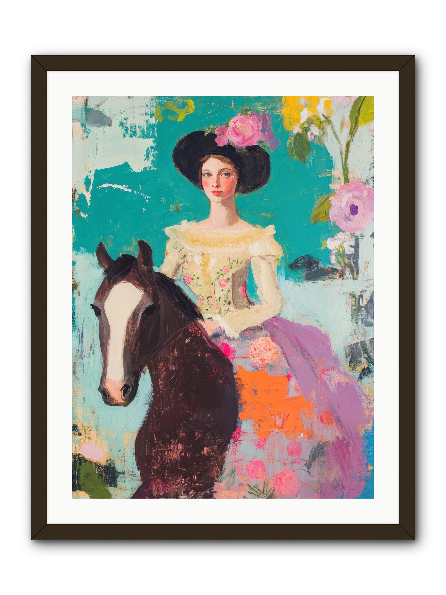 Pearl Dust Trail -- Framed Print - Black 24x32