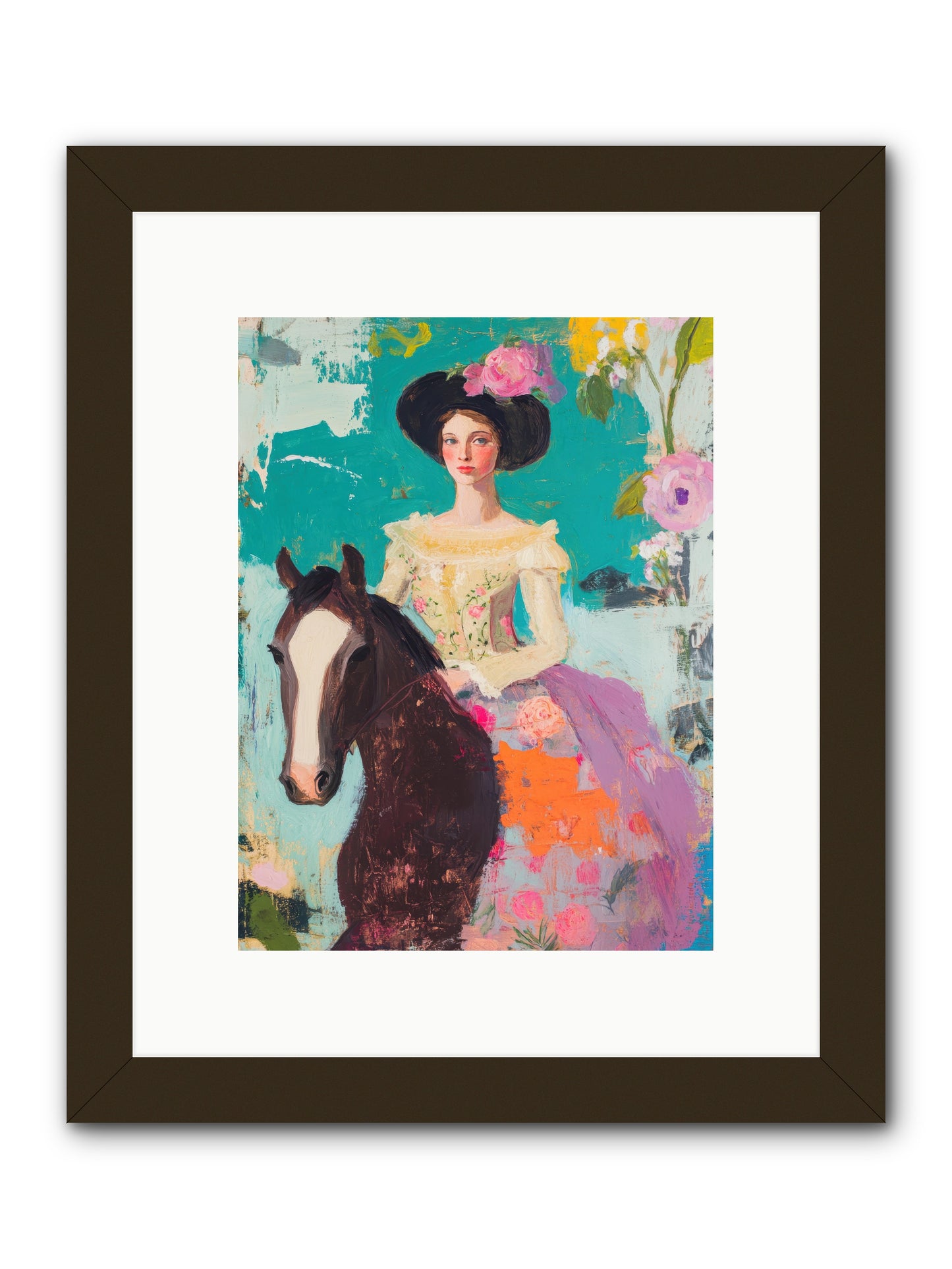 Pearl Dust Trail -- Framed Print - Black 9x12