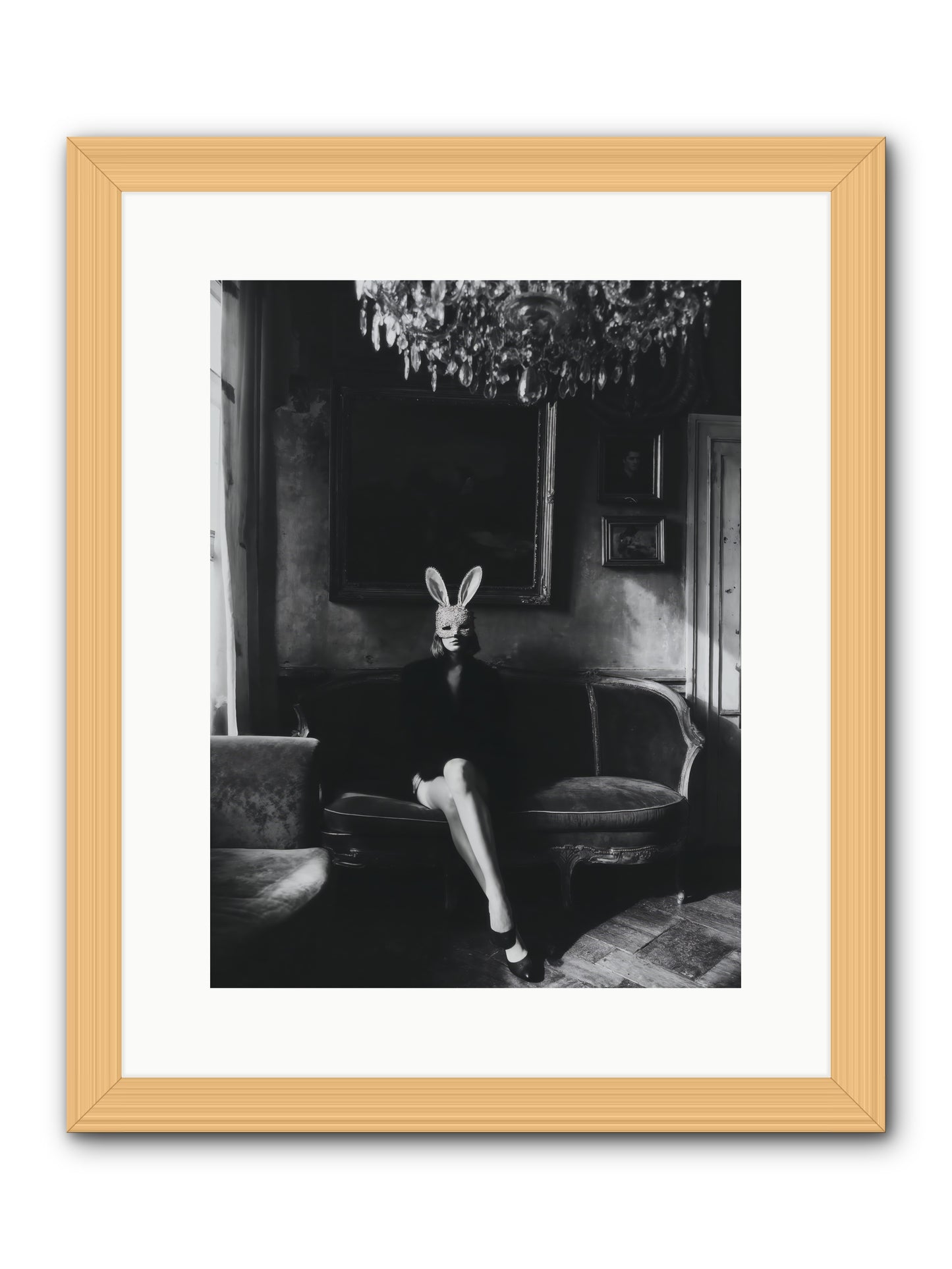 Pearls and Rebellion -- Framed Print - Natural 12x16