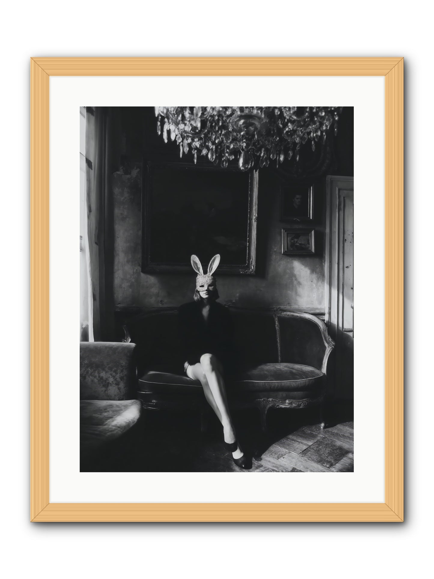 Pearls and Rebellion -- Framed Print - Natural 18x24