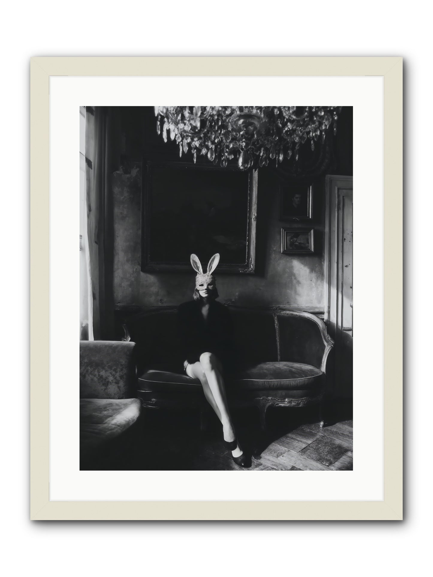 Pearls and Rebellion -- Framed Print - White 18x24