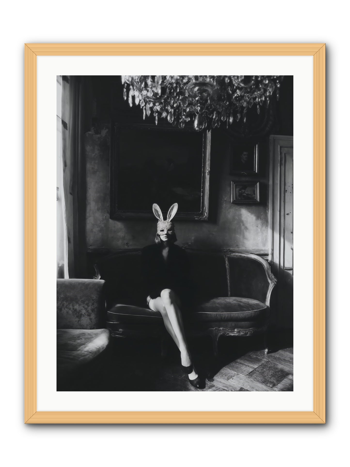 Pearls and Rebellion -- Framed Print - Natural 24x32