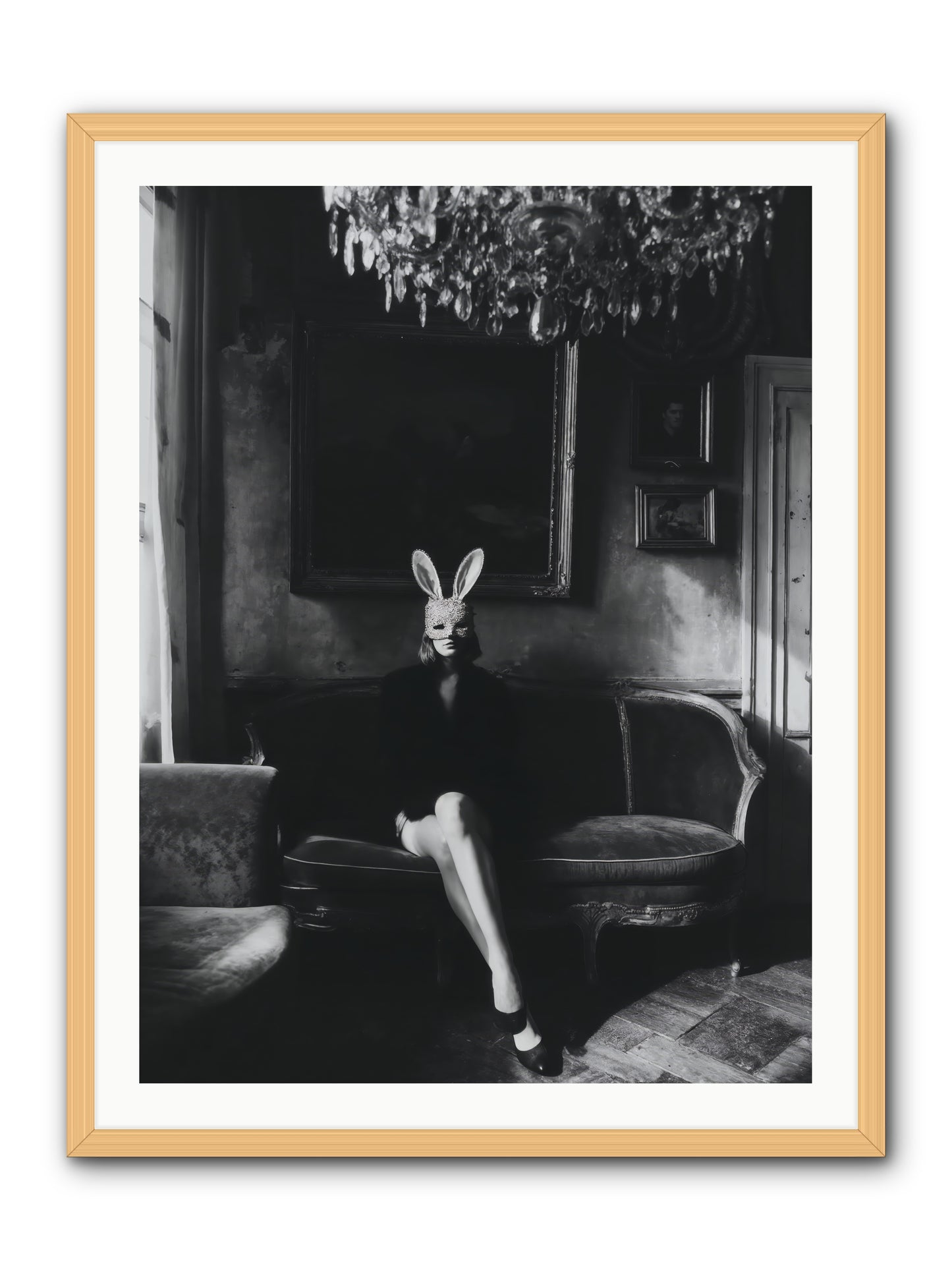 Pearls and Rebellion -- Framed Print - Natural 30x40