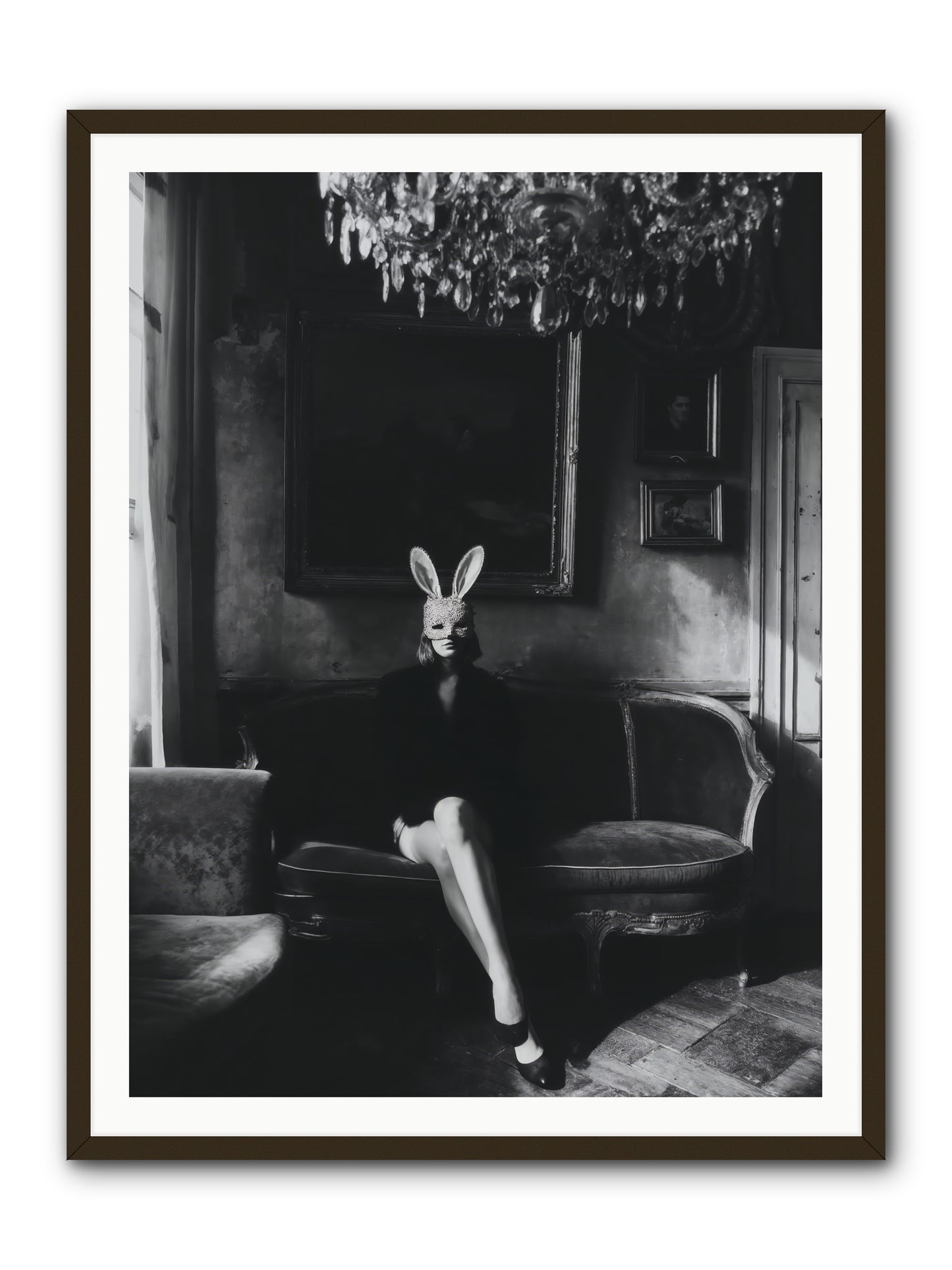Pearls and Rebellion -- Framed Print - Black 36x48
