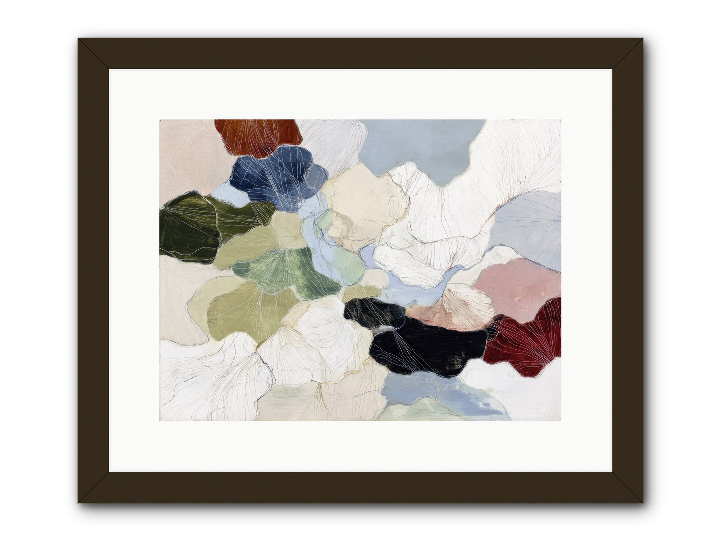Pebble -- Framed Print - Black 16x12