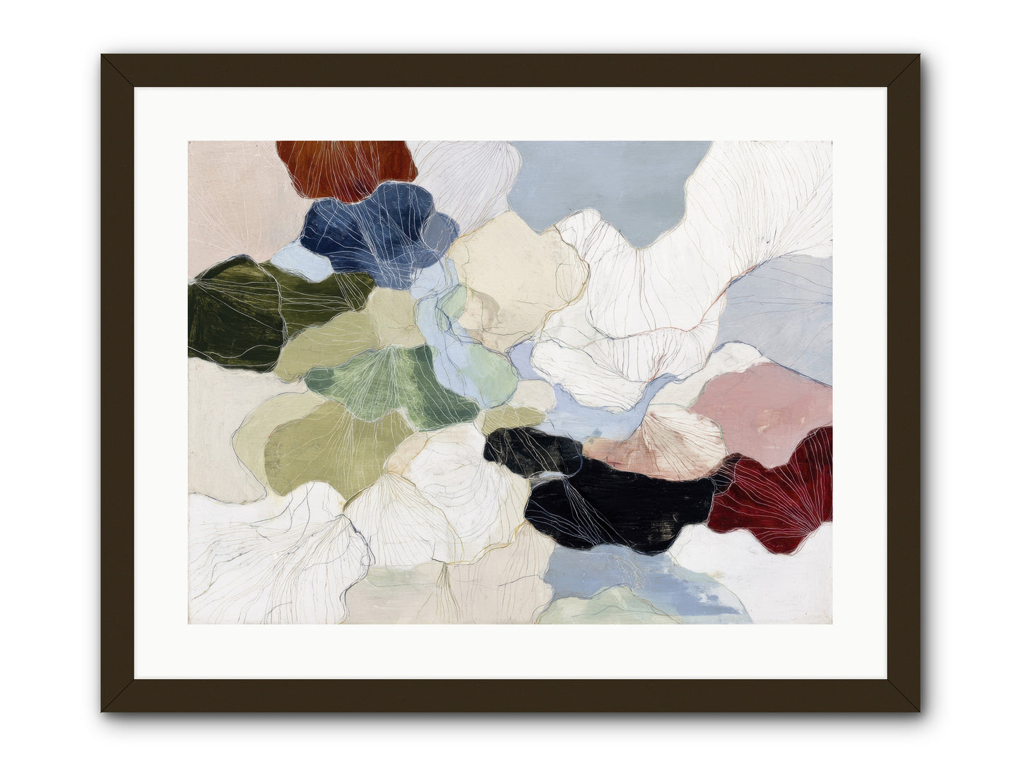 Pebble -- Framed Print - Black 24x18