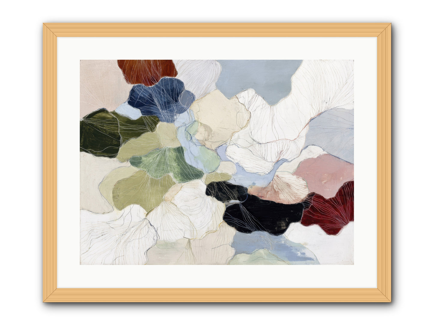 Pebble -- Framed Print - Natural 24x18