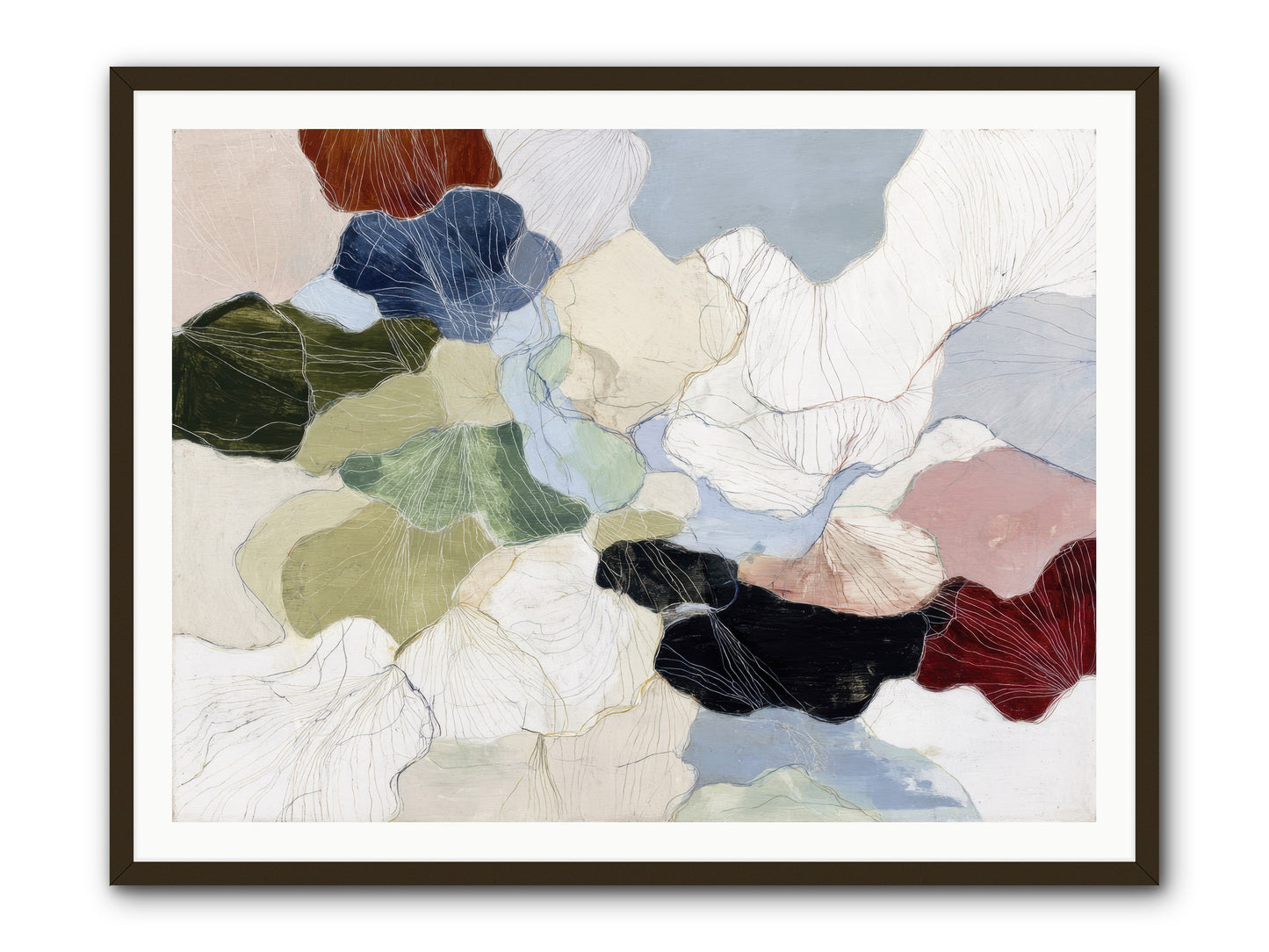 Pebble -- Framed Print - Black 48x36