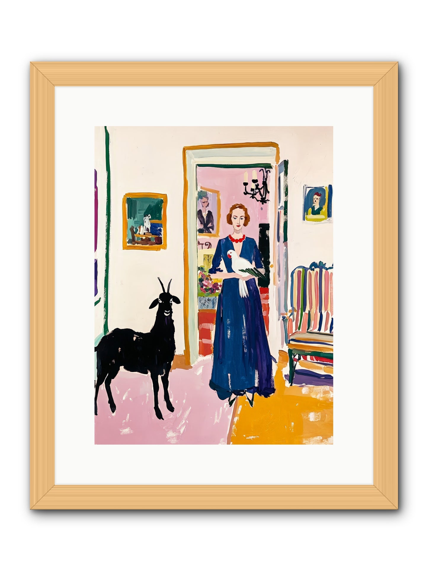 Penny Lane -- Framed Print - Natural 12x16