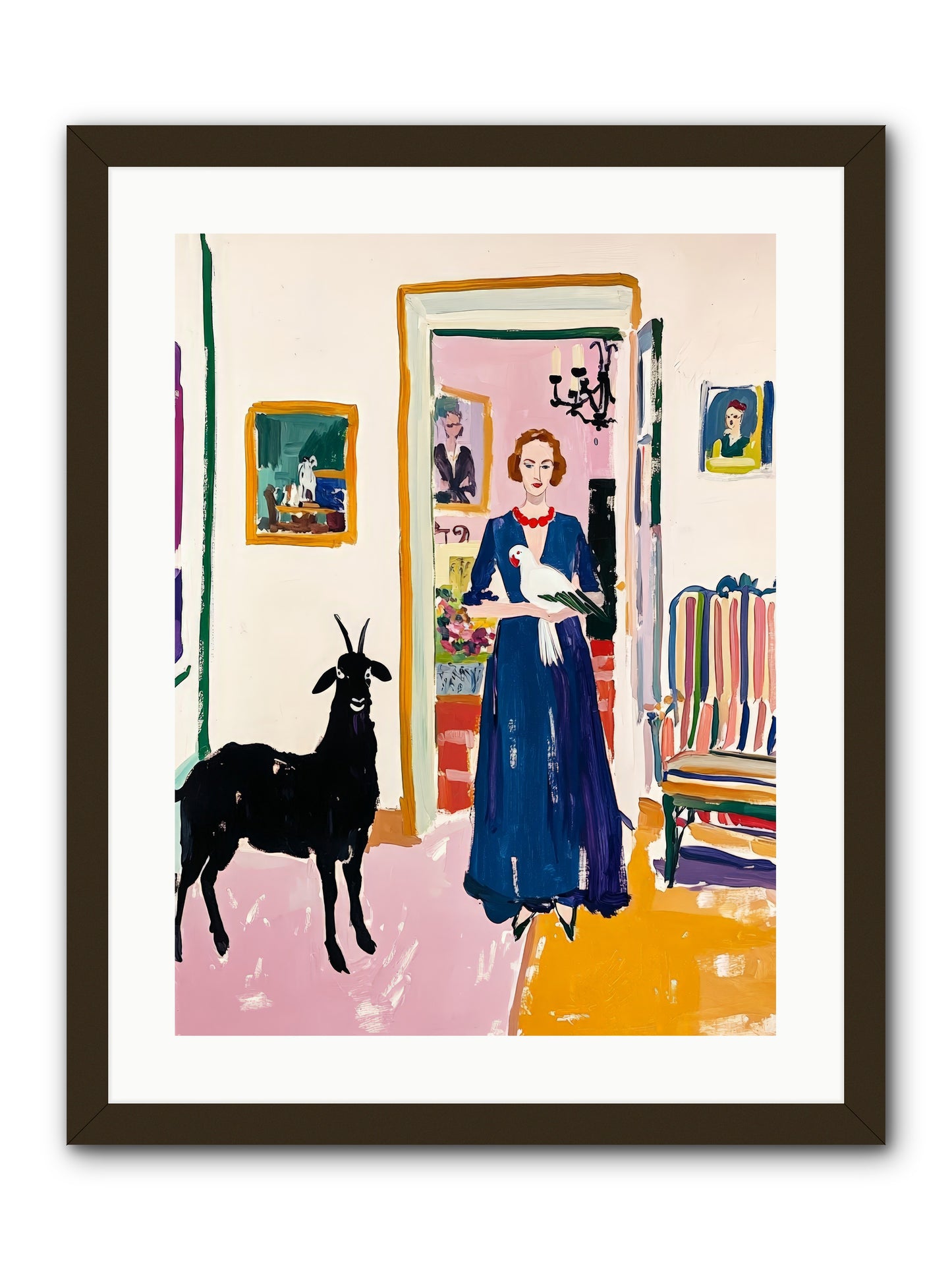 Penny Lane -- Framed Print - Black 18x24