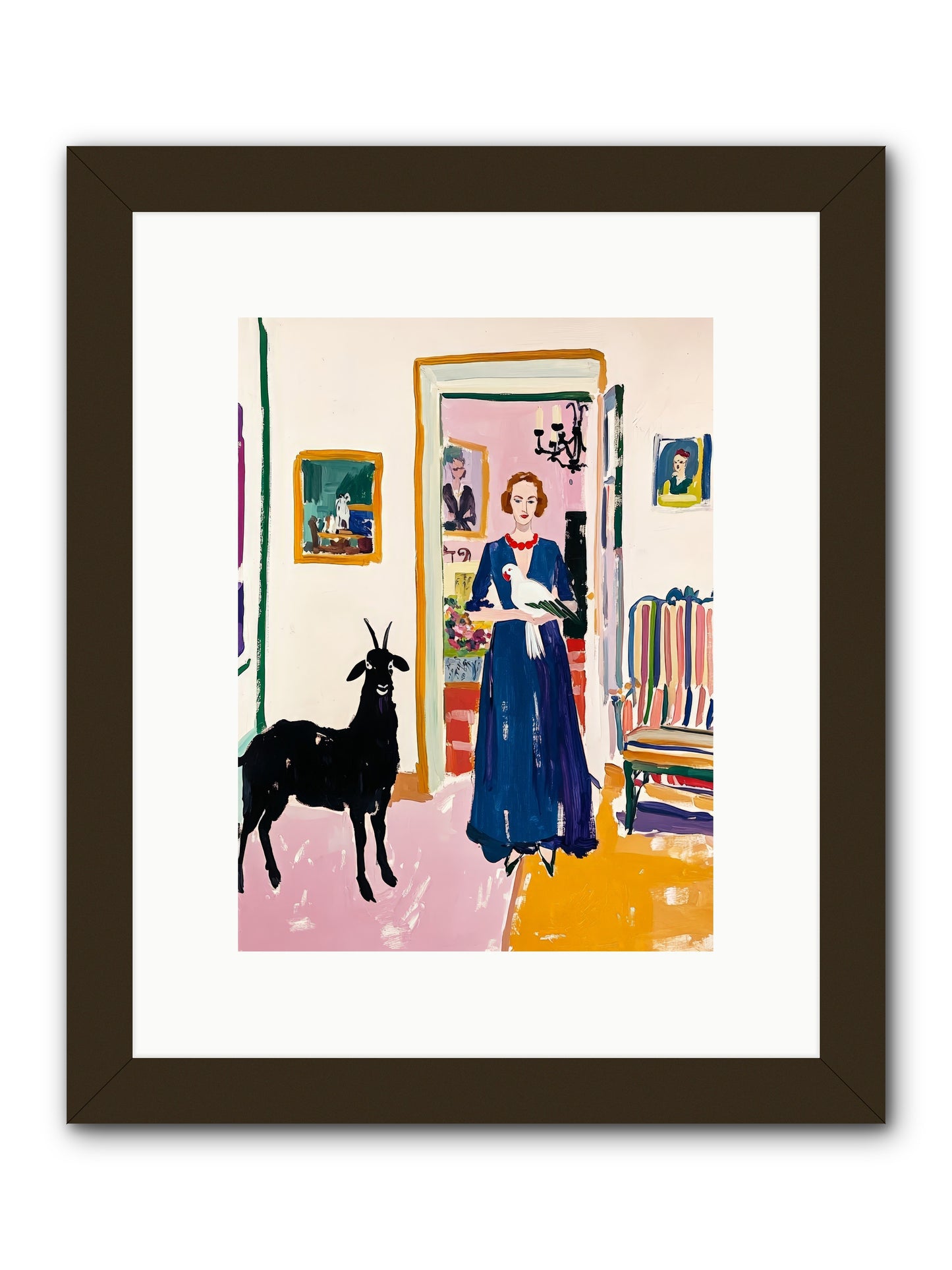 Penny Lane -- Framed Print - Black 9x12