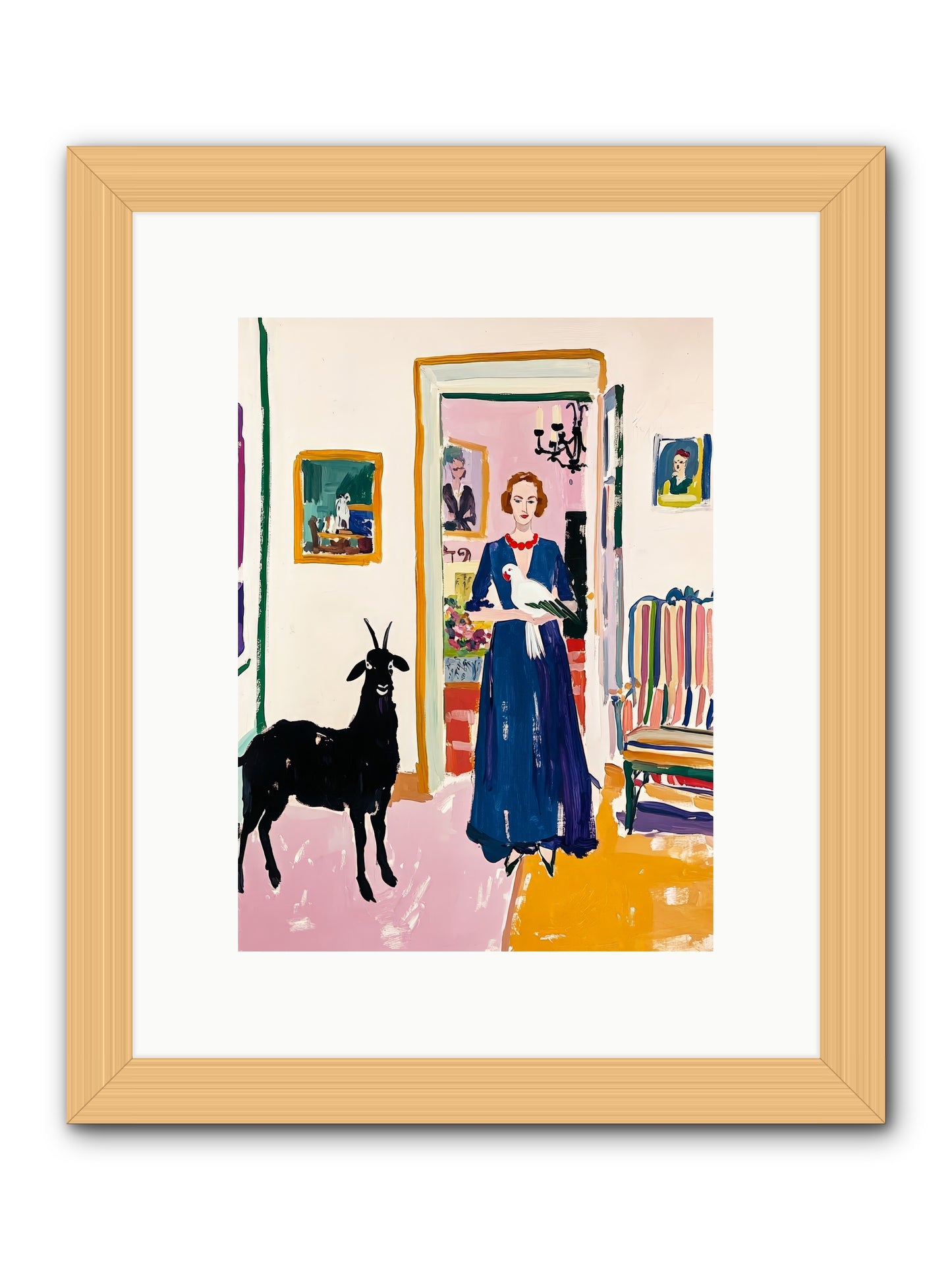 Penny Lane -- Framed Print - Natural 9x12