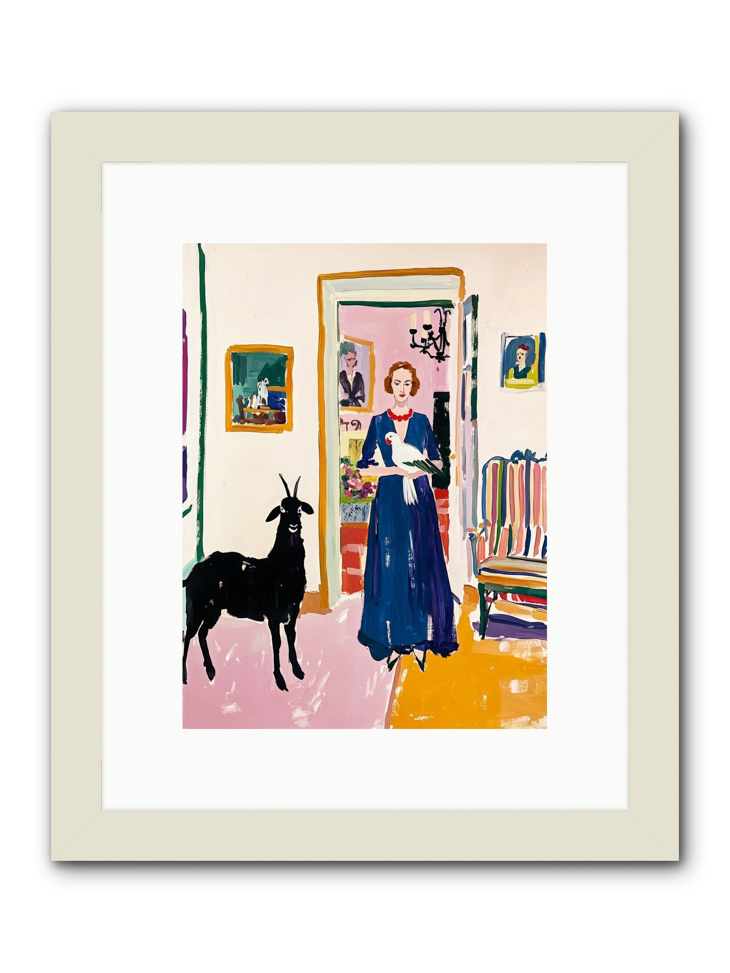 Penny Lane -- Framed Print - White 9x12
