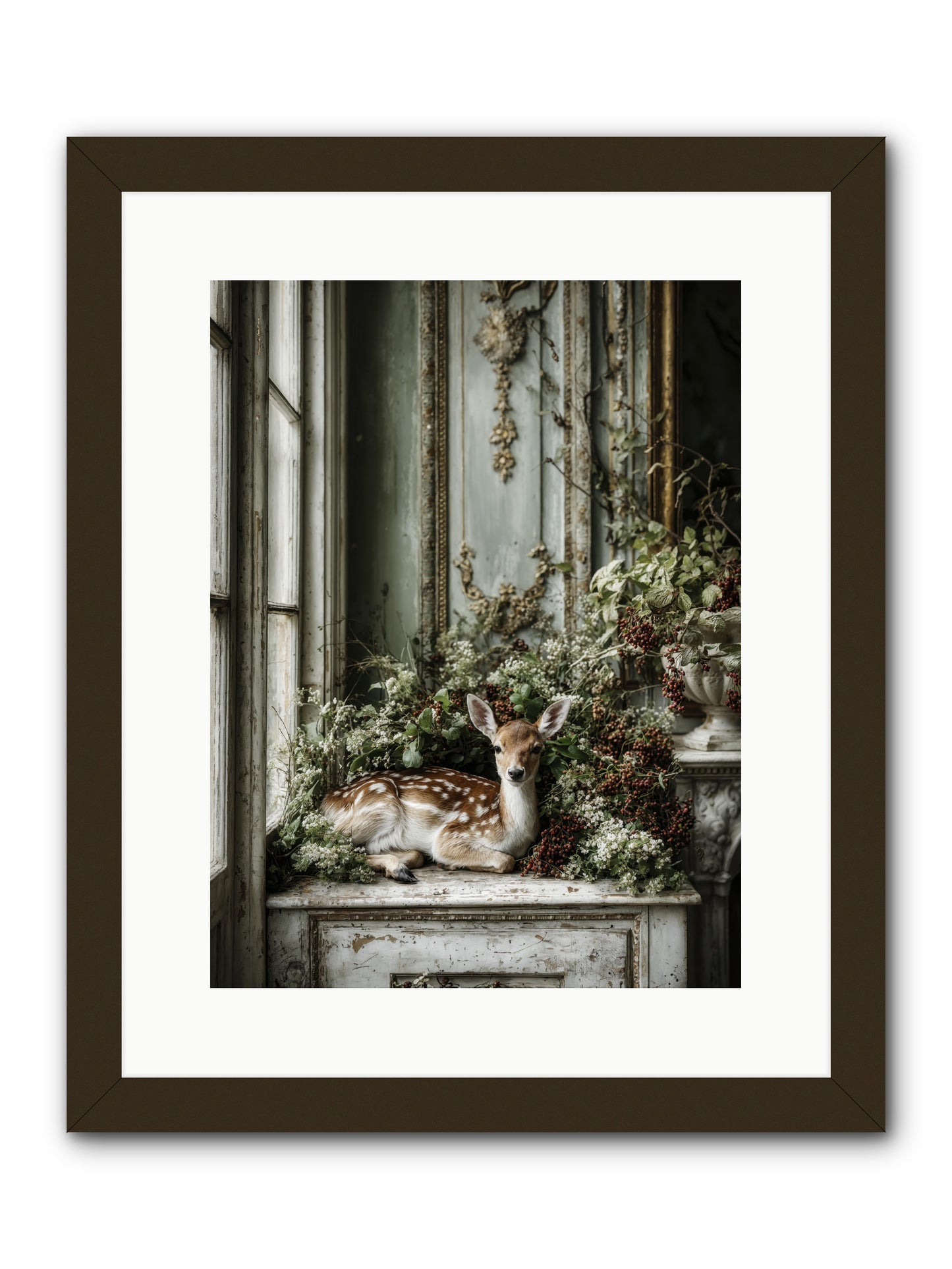 Percival -- Framed Print - Black 12x16