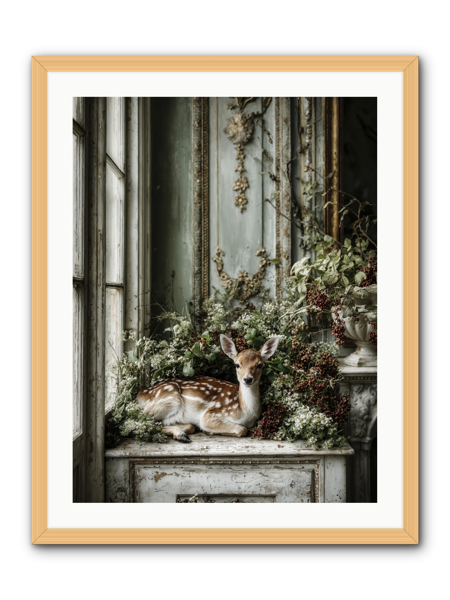 Percival -- Framed Print - Natural 24x32