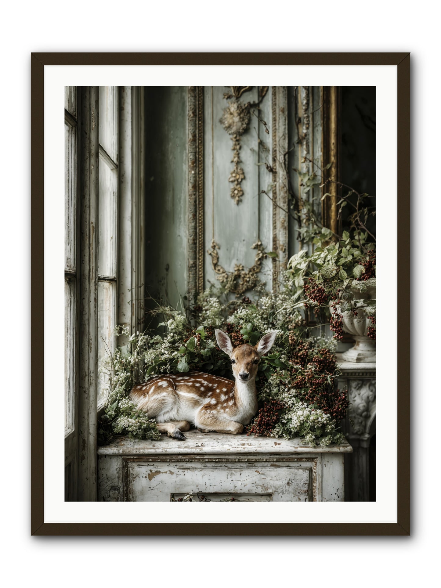 Percival -- Framed Print - Black 30x40