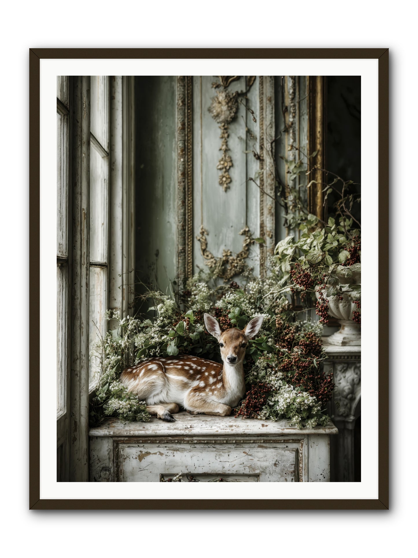 Percival -- Framed Print - Black 36x48