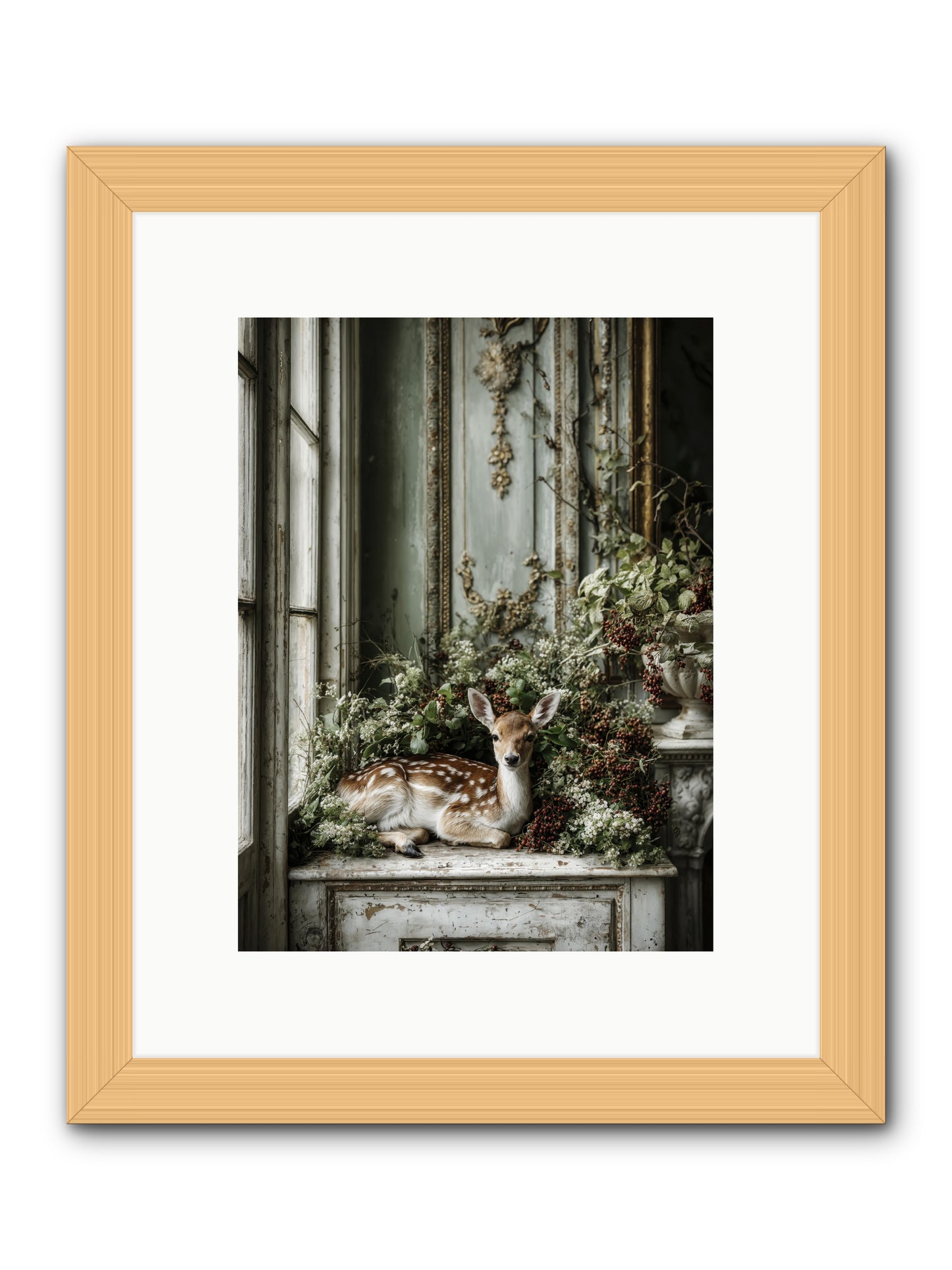 Percival -- Framed Print - Natural 9x12
