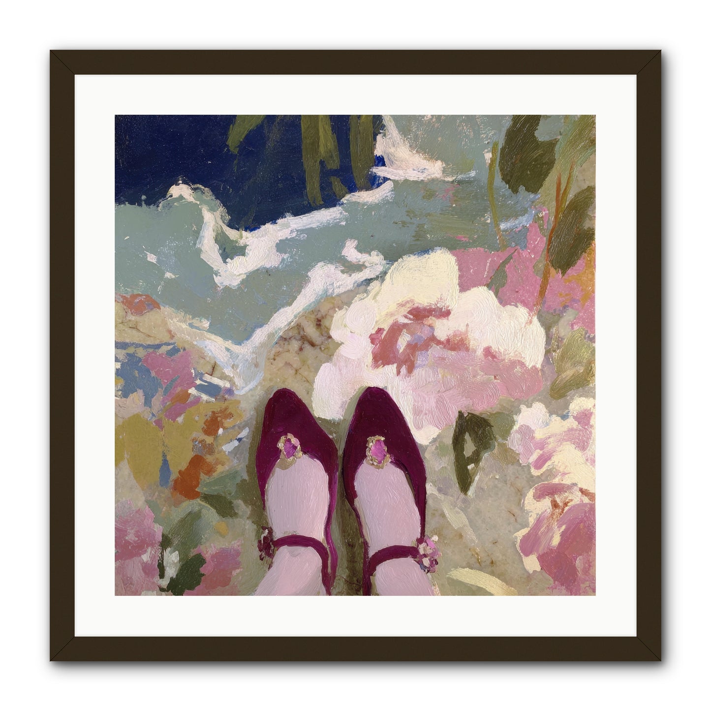 Perfect Placement -- Framed Print - Black 24x24