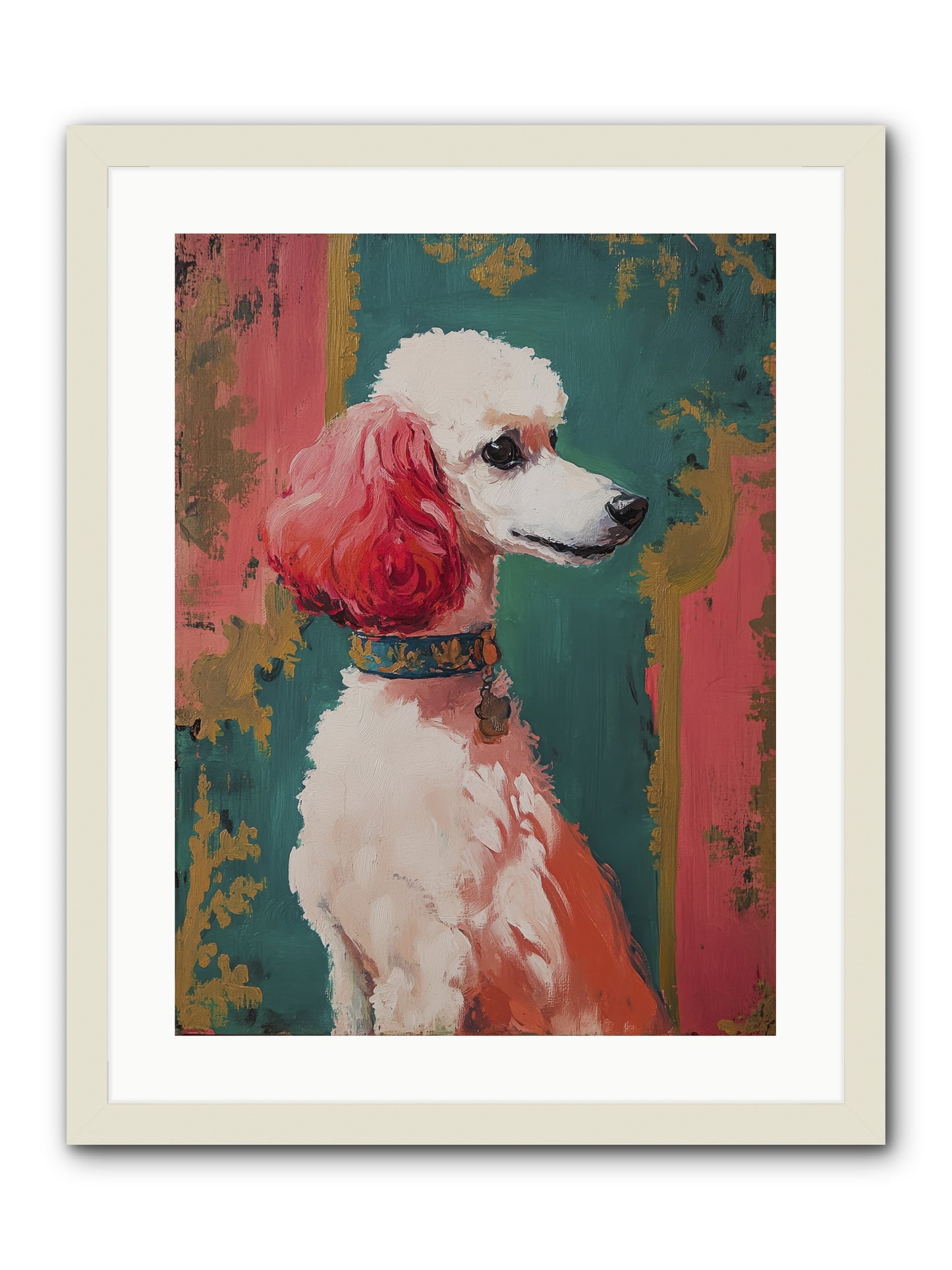 Periwinkle -- Framed Print - White 18x24