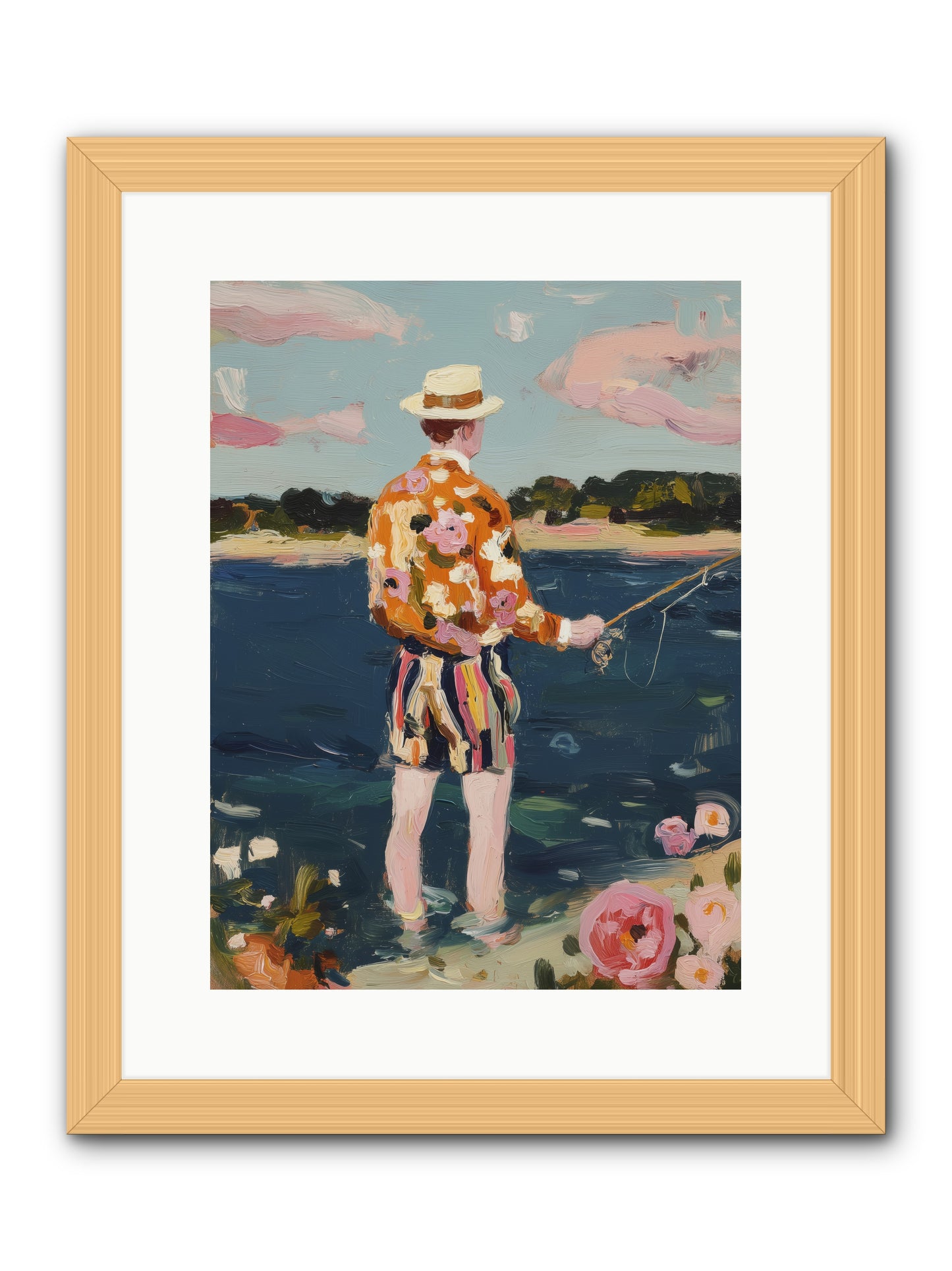 Permanent Vacation -- Framed Print - Natural 12x16