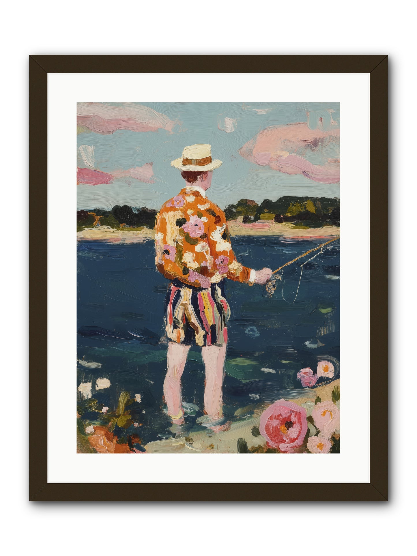 Permanent Vacation -- Framed Print - Black 18x24
