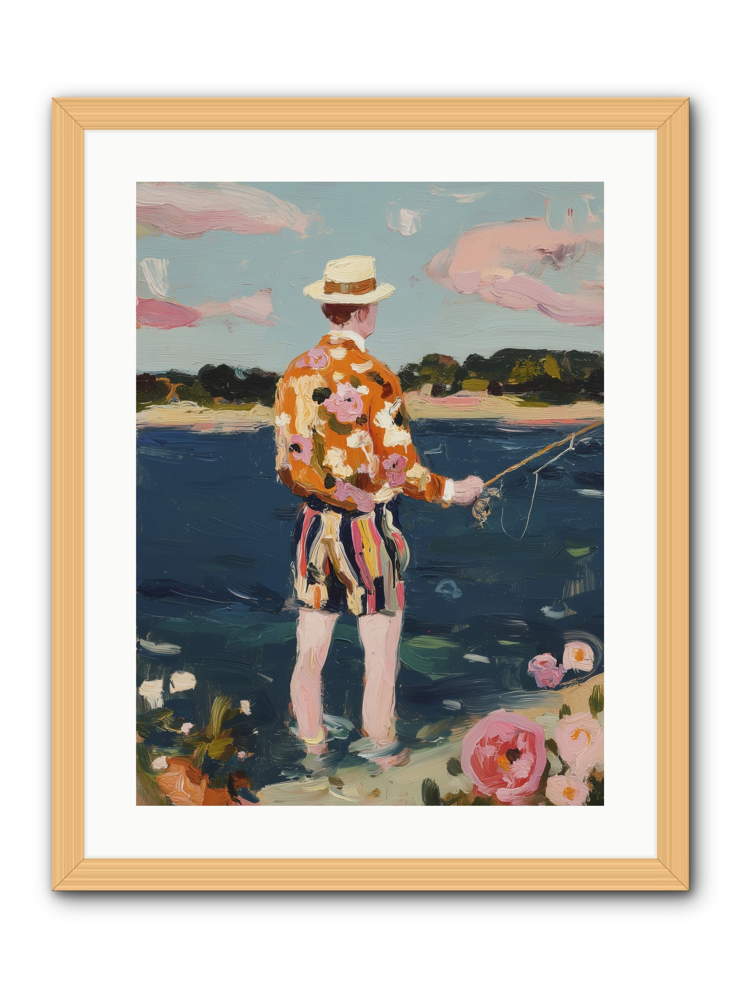 Permanent Vacation -- Framed Print - Natural 18x24