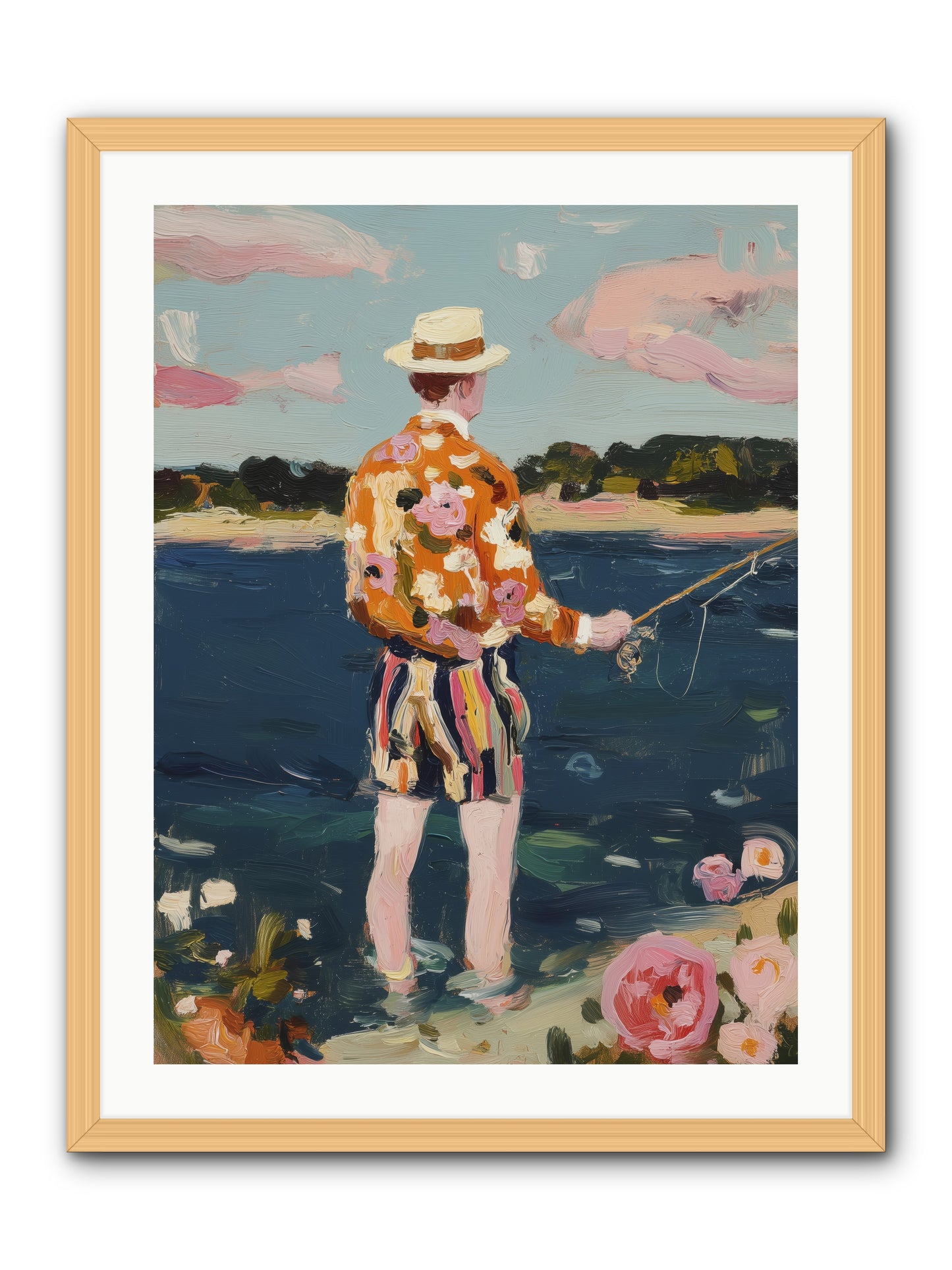 Permanent Vacation -- Framed Print - Natural 24x32