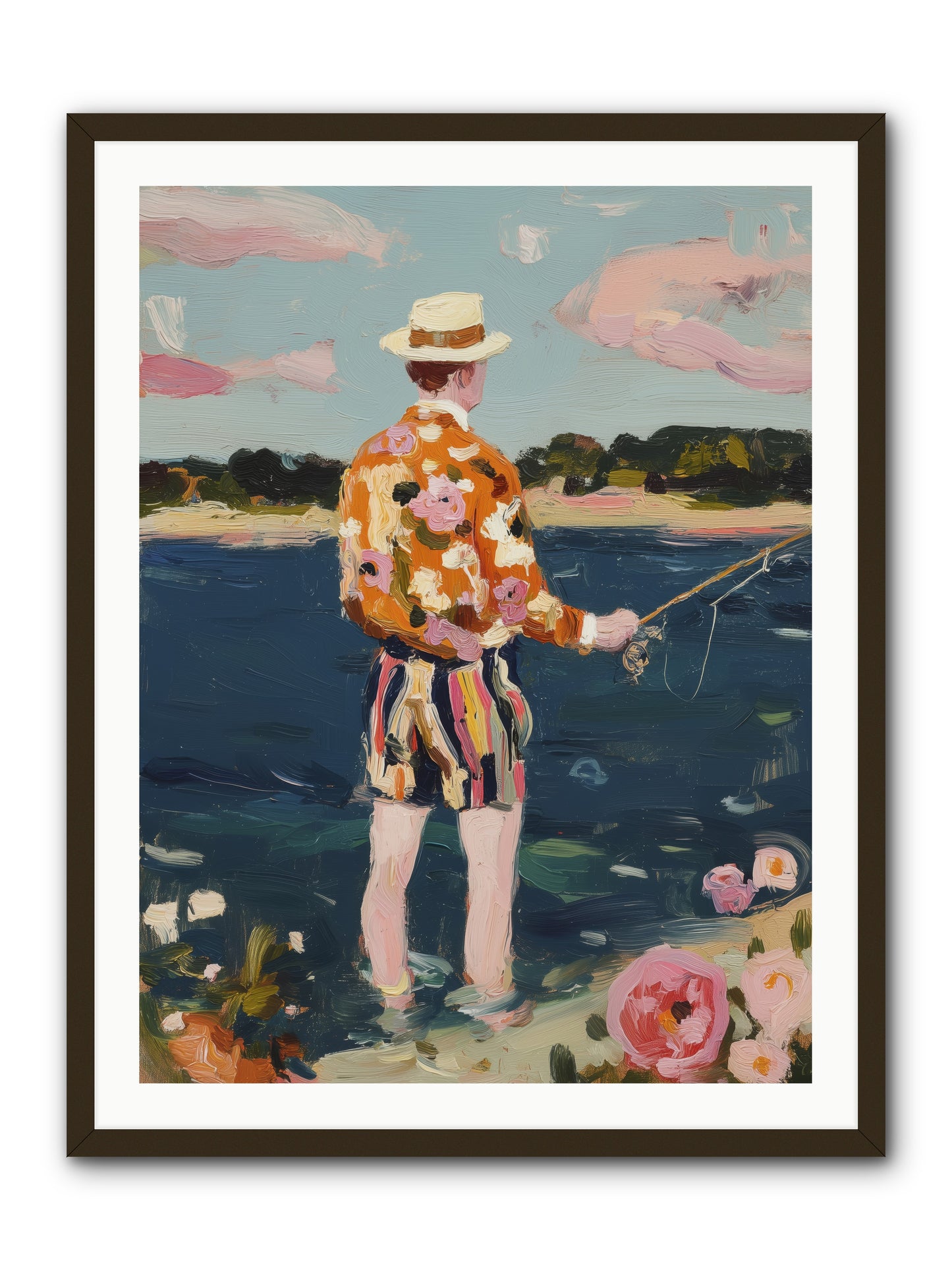 Permanent Vacation -- Framed Print - Black 30x40