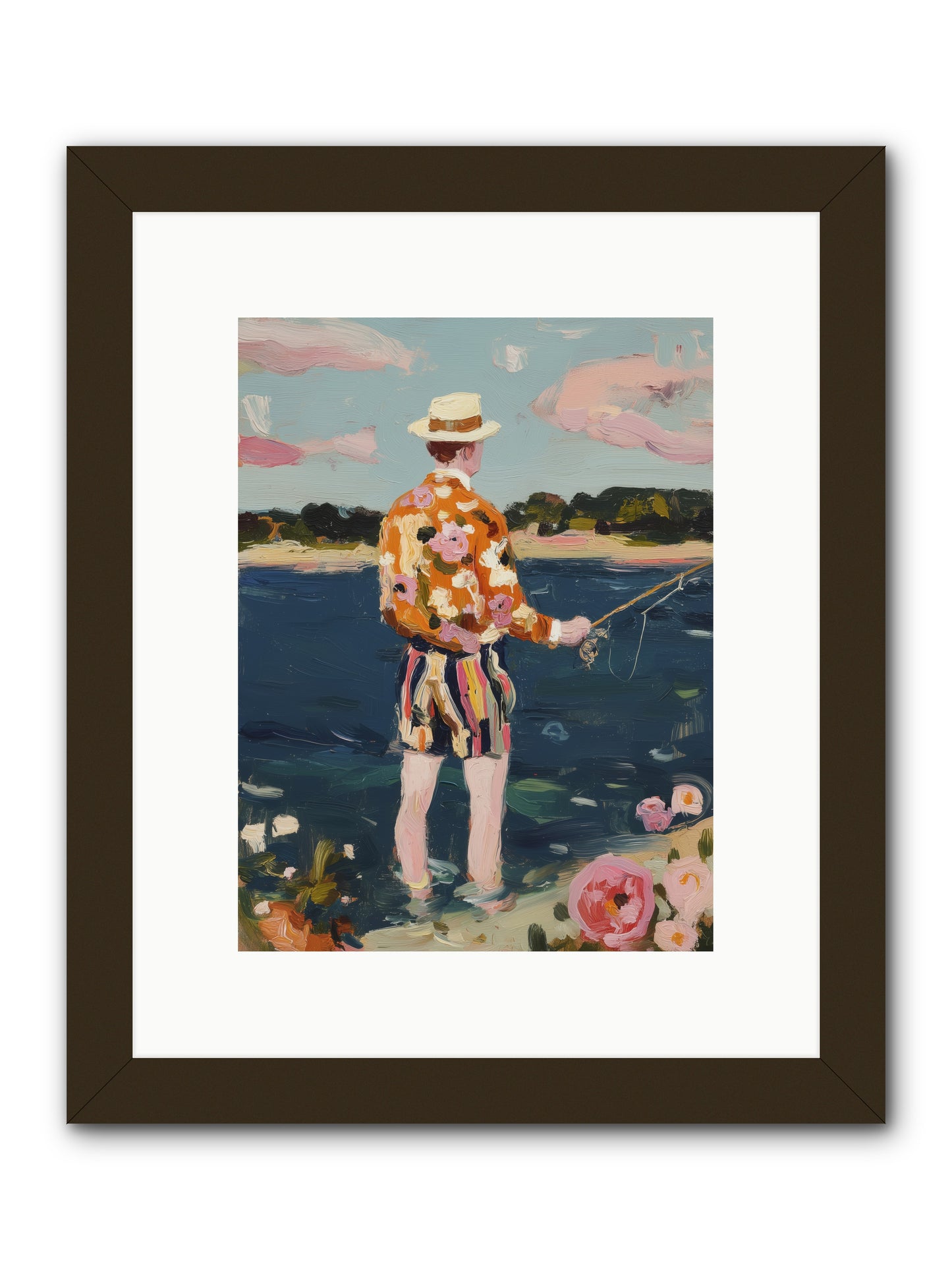 Permanent Vacation -- Framed Print - Black 9x12