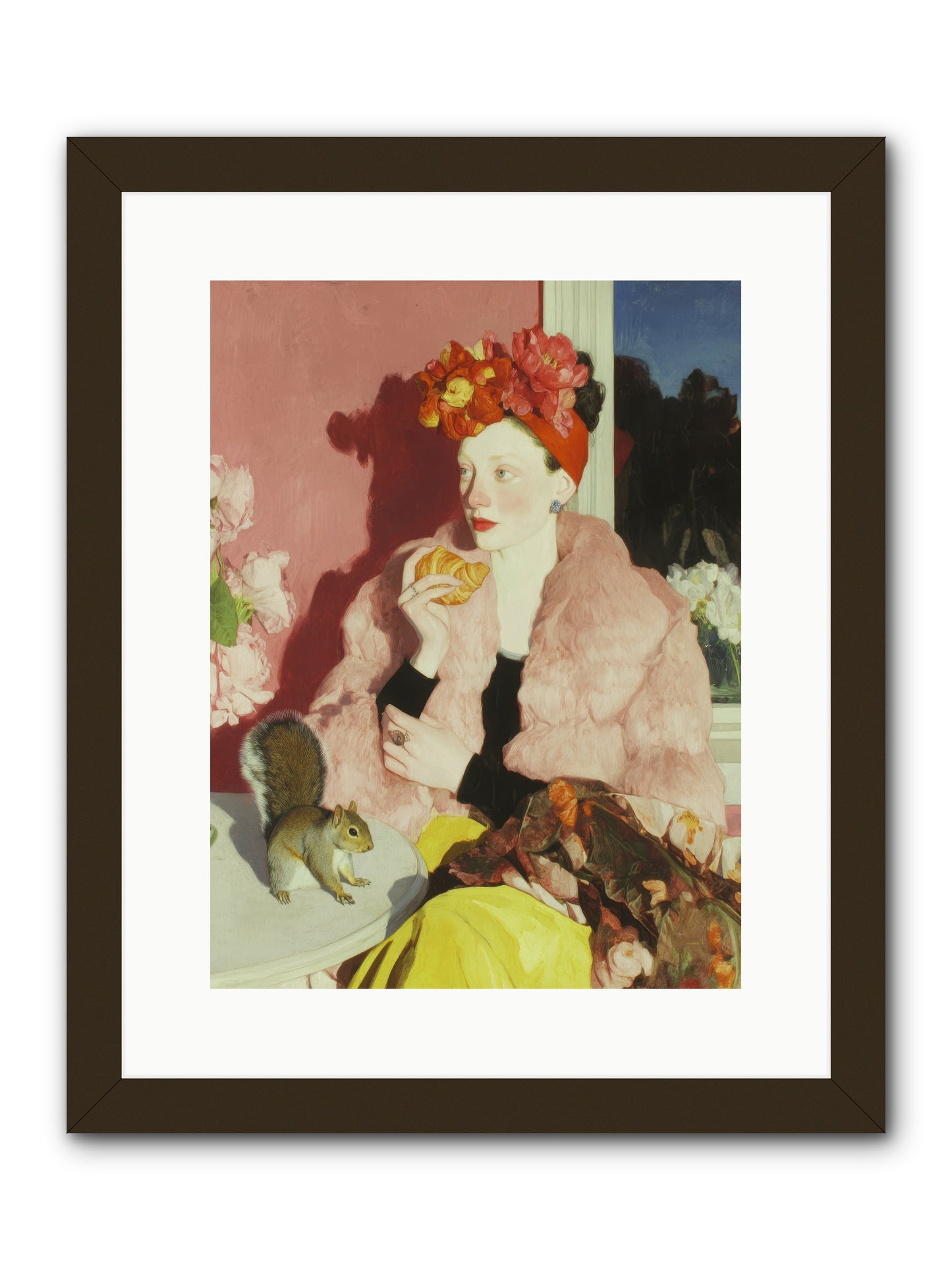 Permission is overrated -- Framed Print - Black 12x16