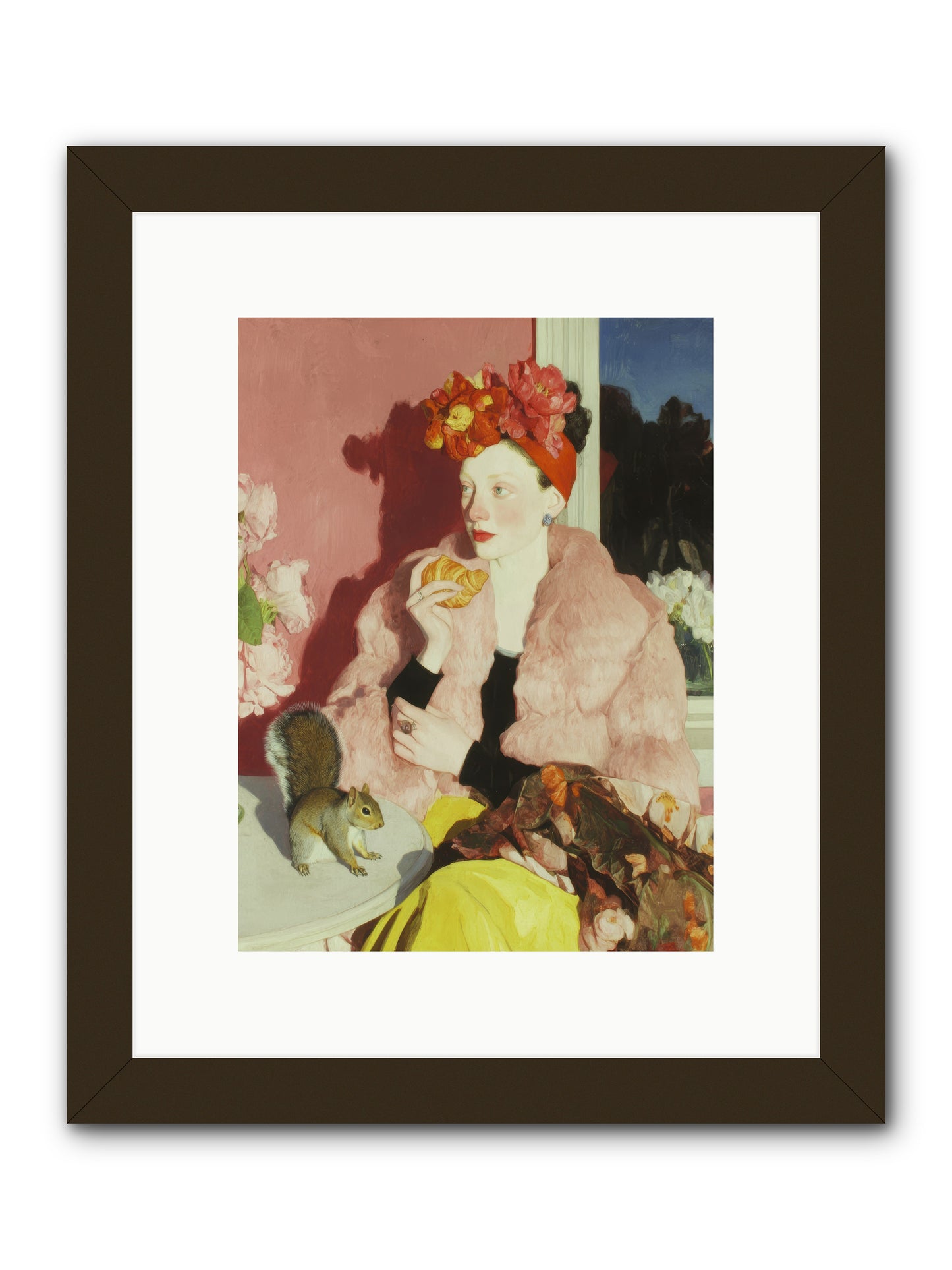 Permission is overrated -- Framed Print - Black 9x12