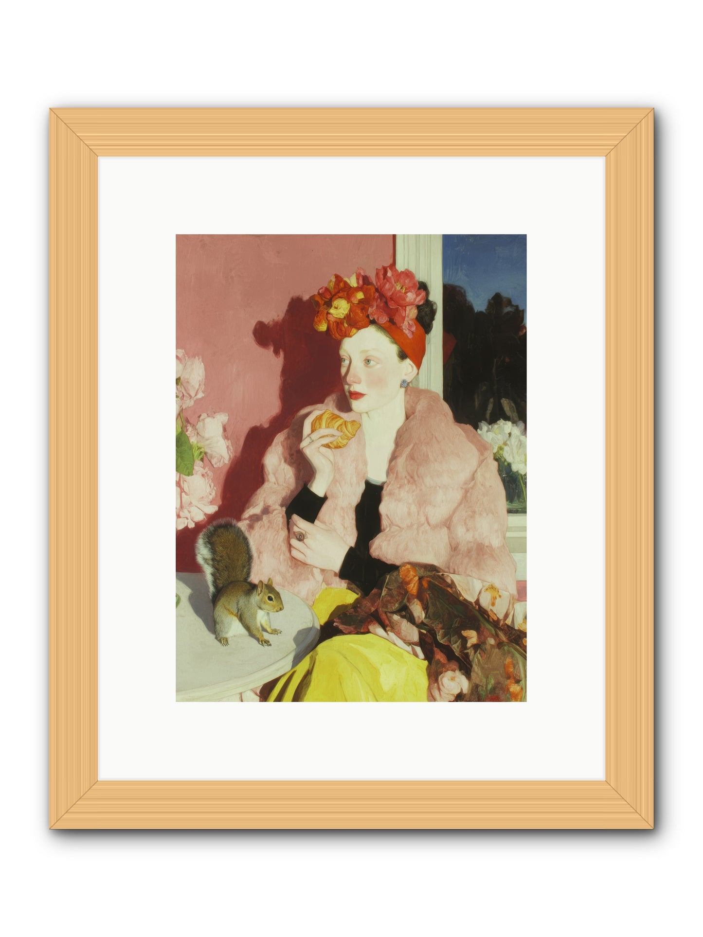 Permission is overrated -- Framed Print - Natural 9x12