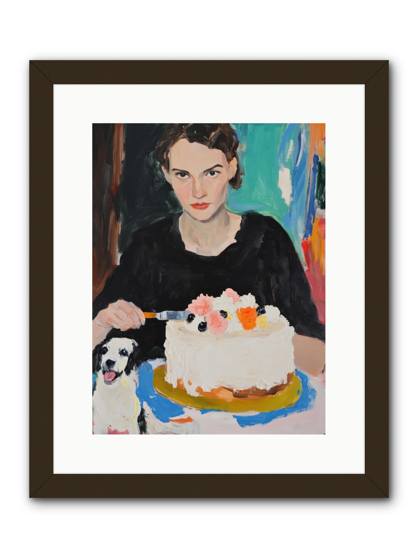Perpetual Pastries -- Framed Print - Black 12x16