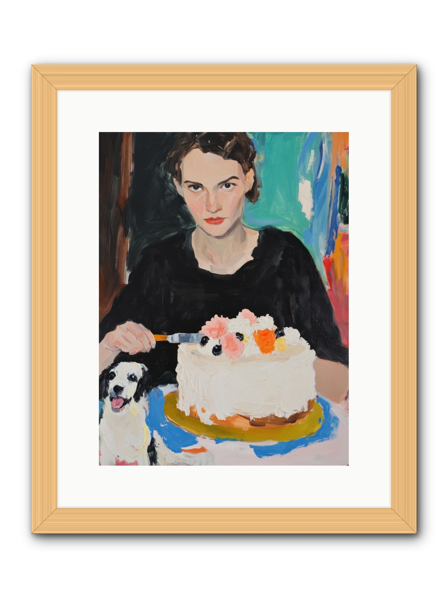 Perpetual Pastries -- Framed Print - Natural 12x16