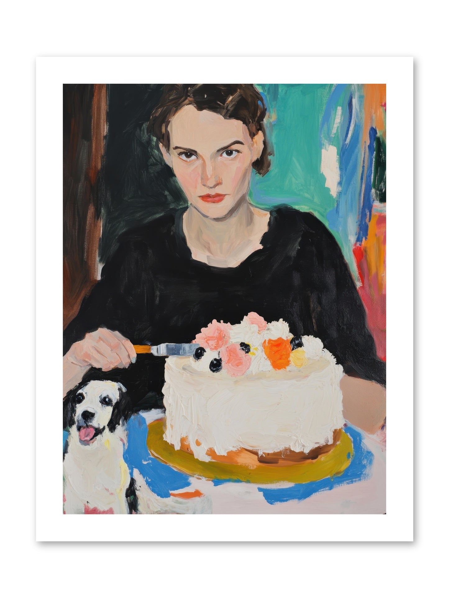 Perpetual Pastries -- Loose Canvas Print 12x16