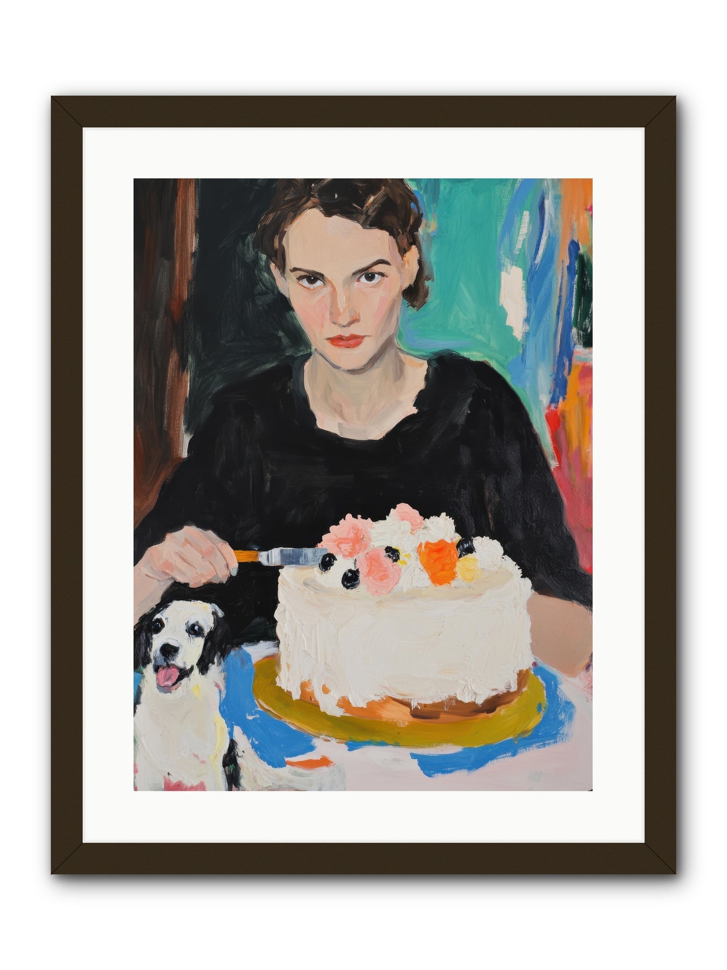 Perpetual Pastries -- Framed Print - Black 18x24