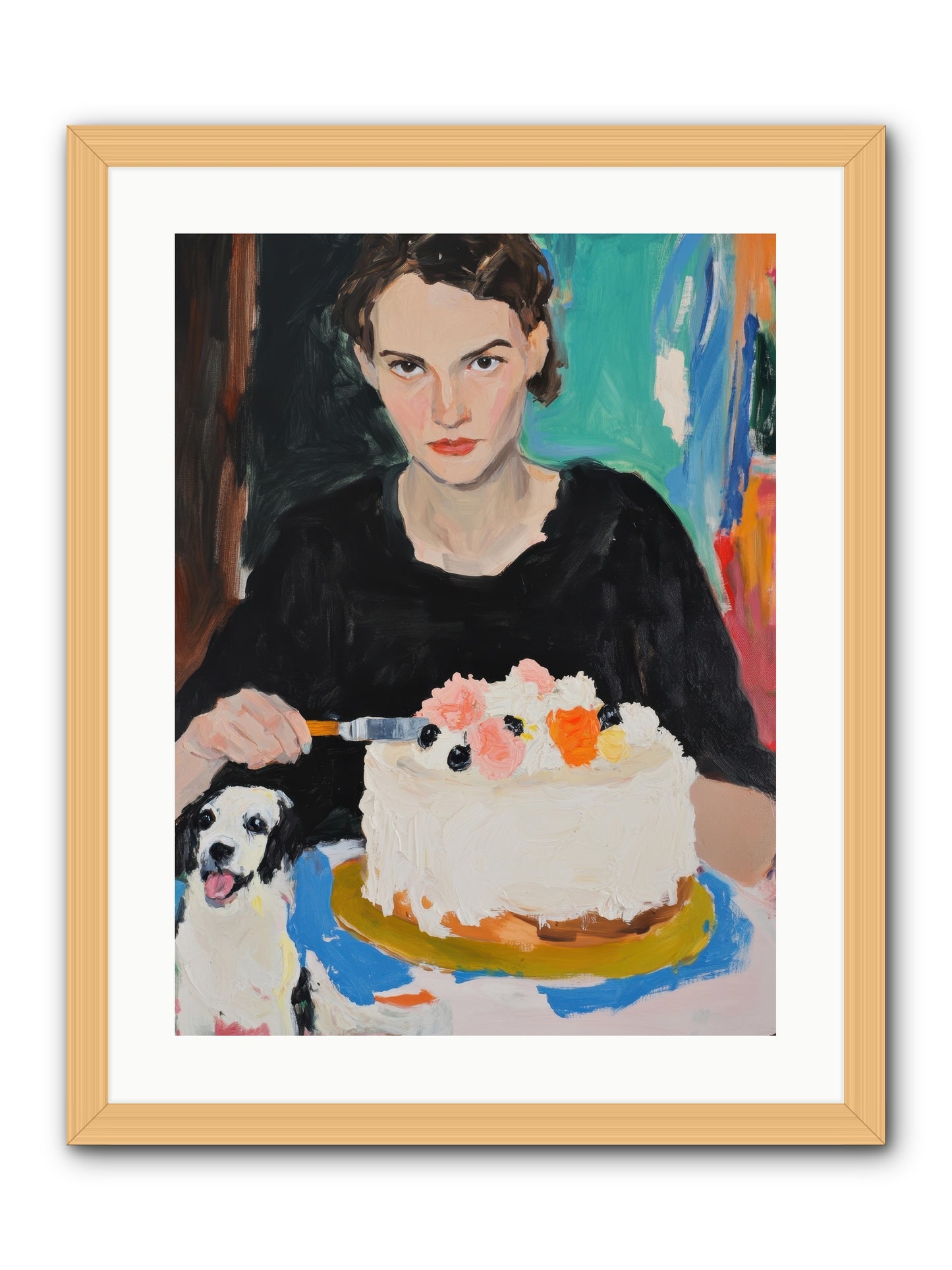 Perpetual Pastries -- Framed Print - Natural 18x24