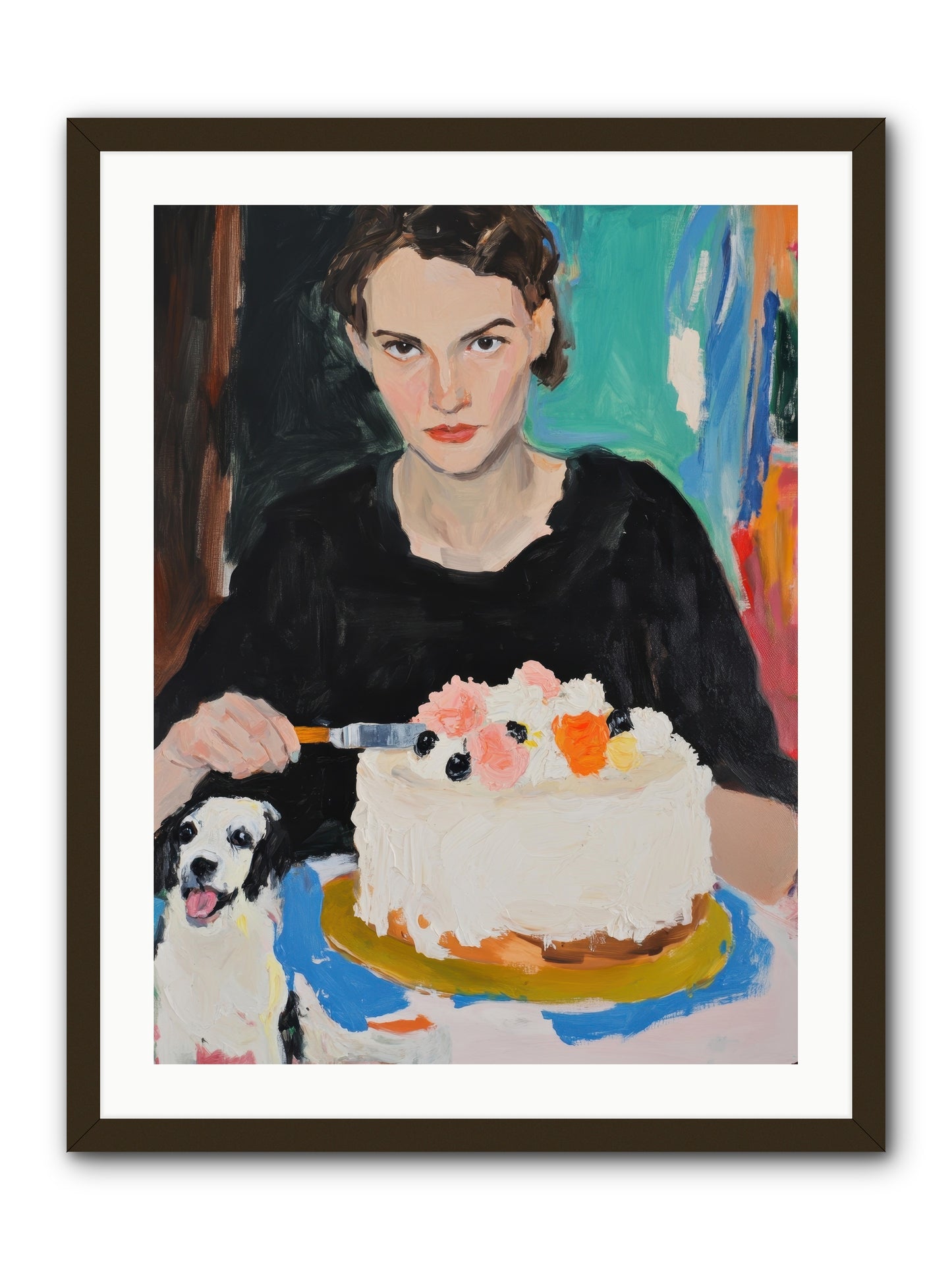 Perpetual Pastries -- Framed Print - Black 24x32