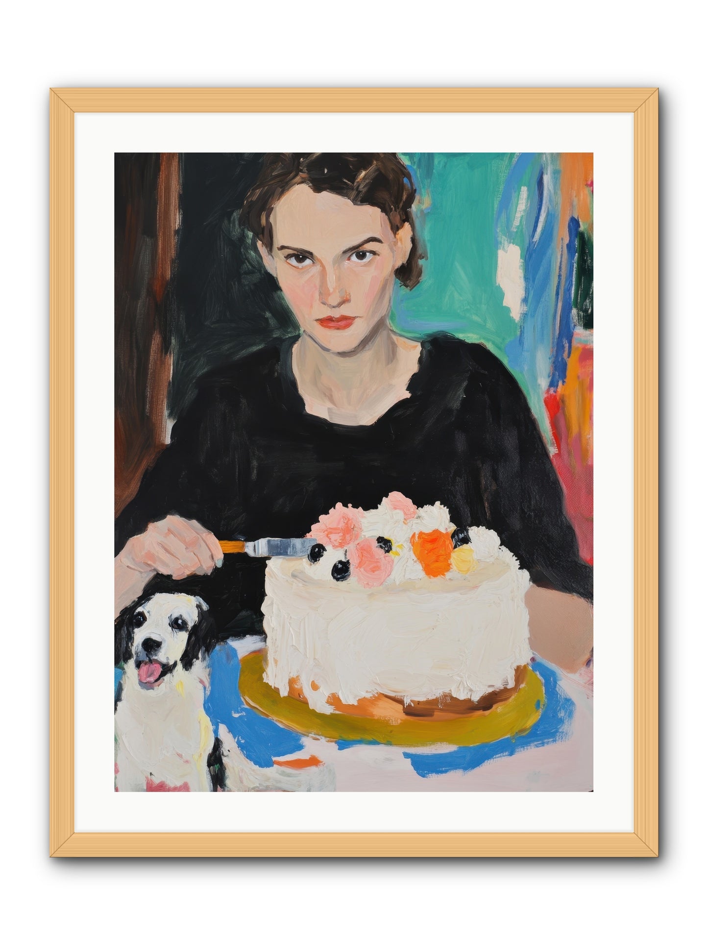 Perpetual Pastries -- Framed Print - Natural 24x32