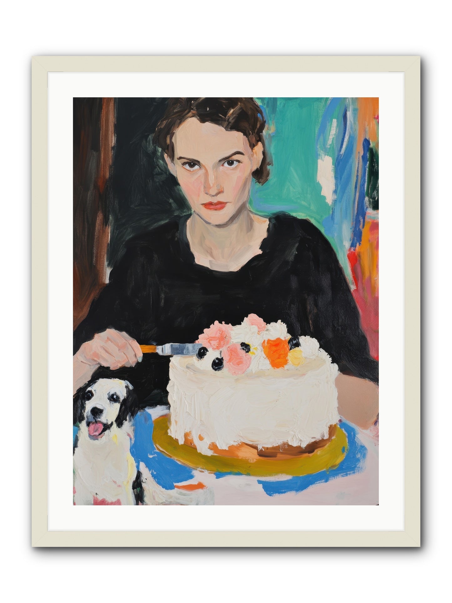 Perpetual Pastries -- Framed Print - White 24x32