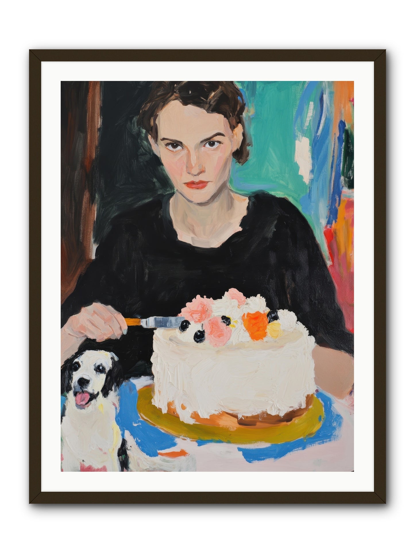 Perpetual Pastries -- Framed Print - Black 30x40