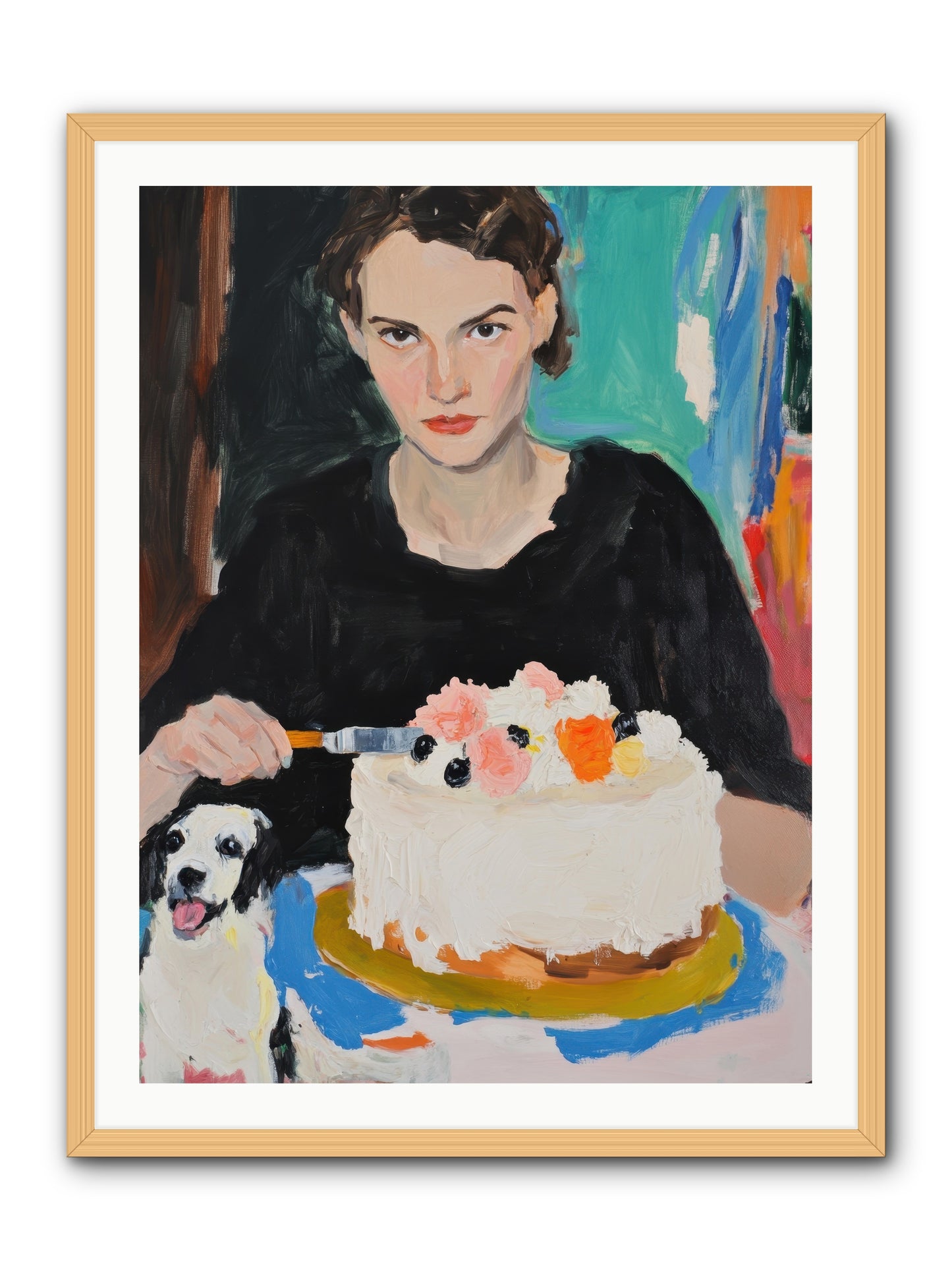 Perpetual Pastries -- Framed Print - Natural 30x40