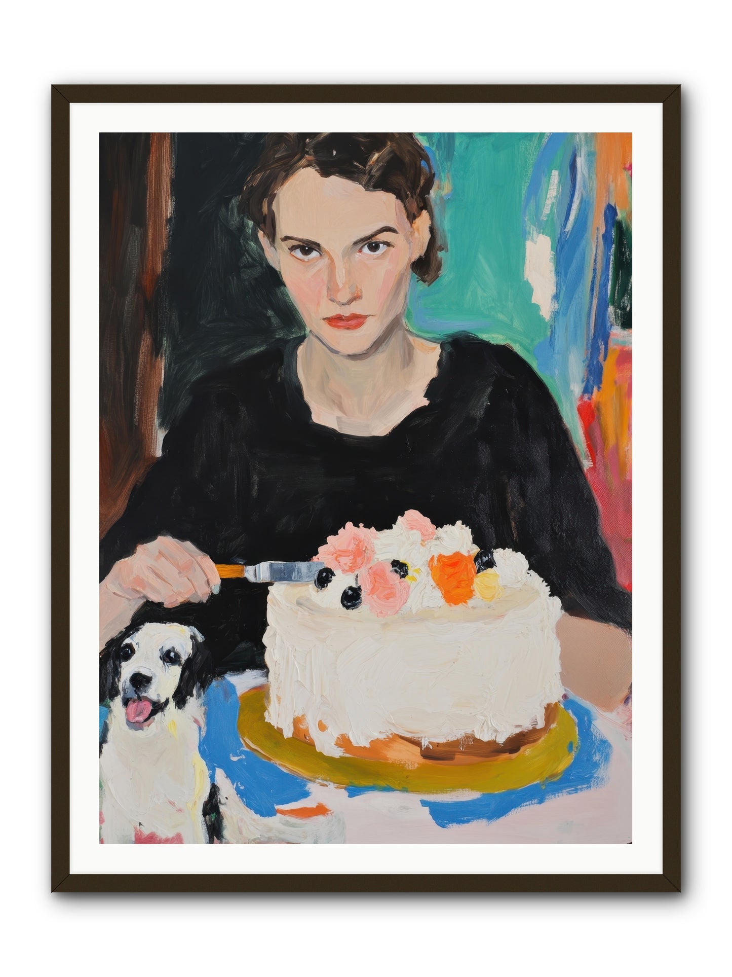 Perpetual Pastries -- Framed Print - Black 36x48