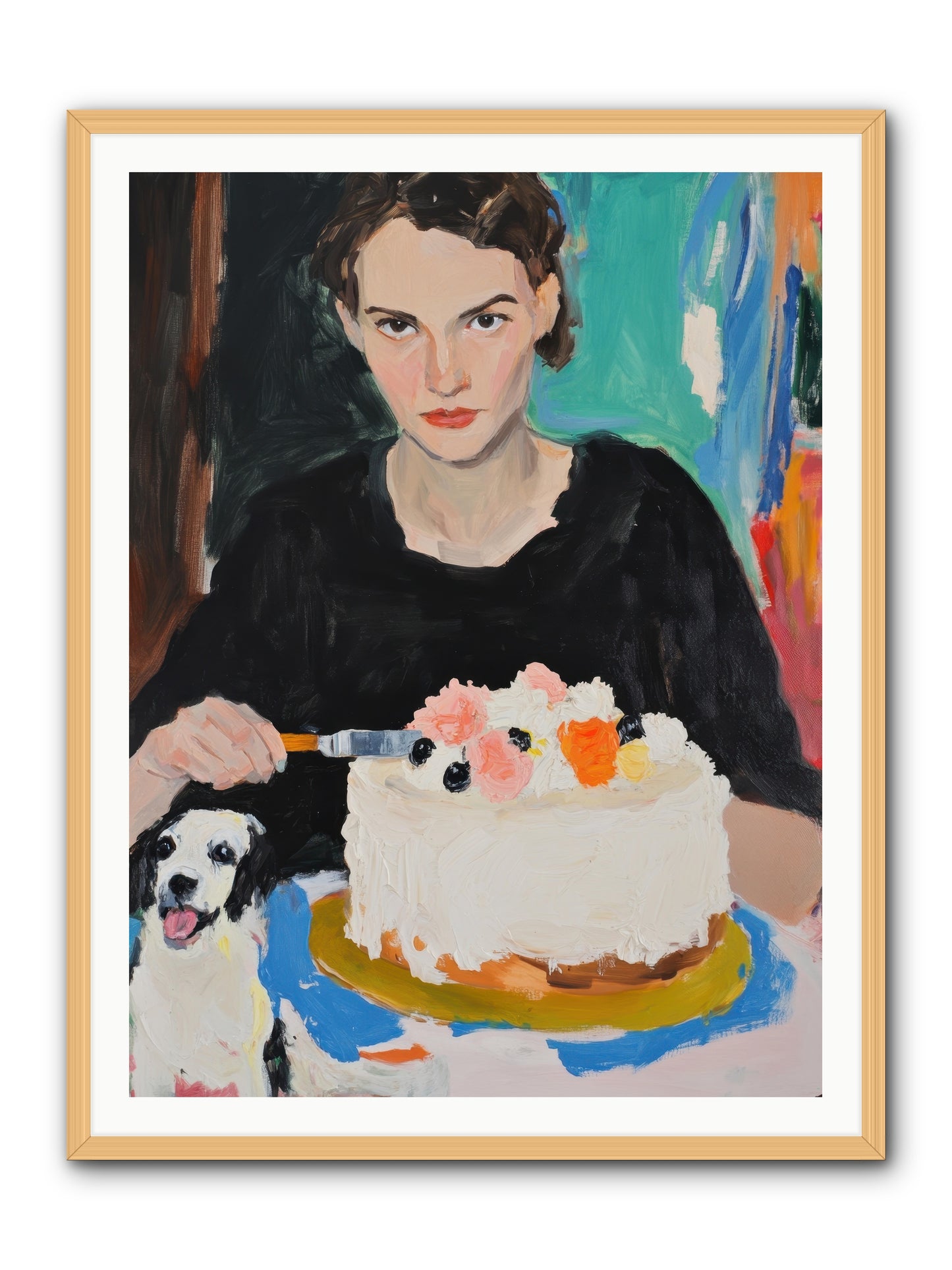 Perpetual Pastries -- Framed Print - Natural 36x48