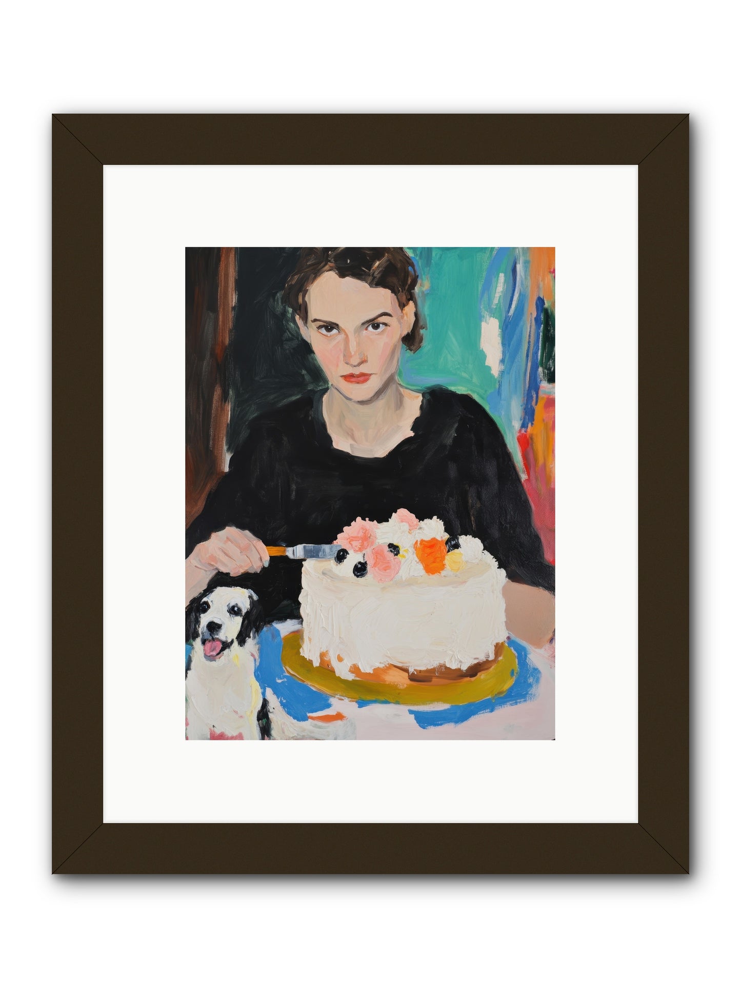 Perpetual Pastries -- Framed Print - Black 9x12