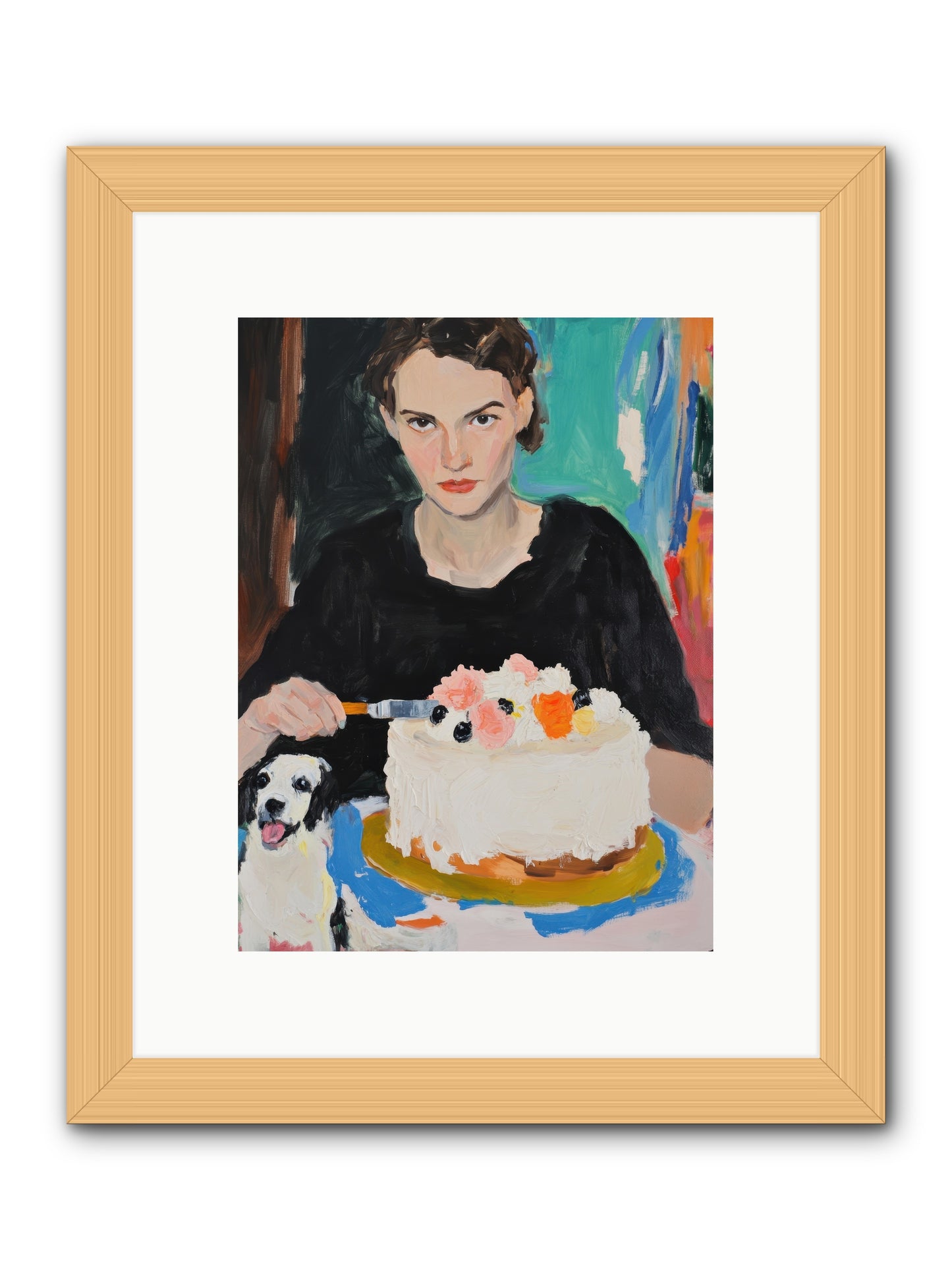 Perpetual Pastries -- Framed Print - Natural 9x12