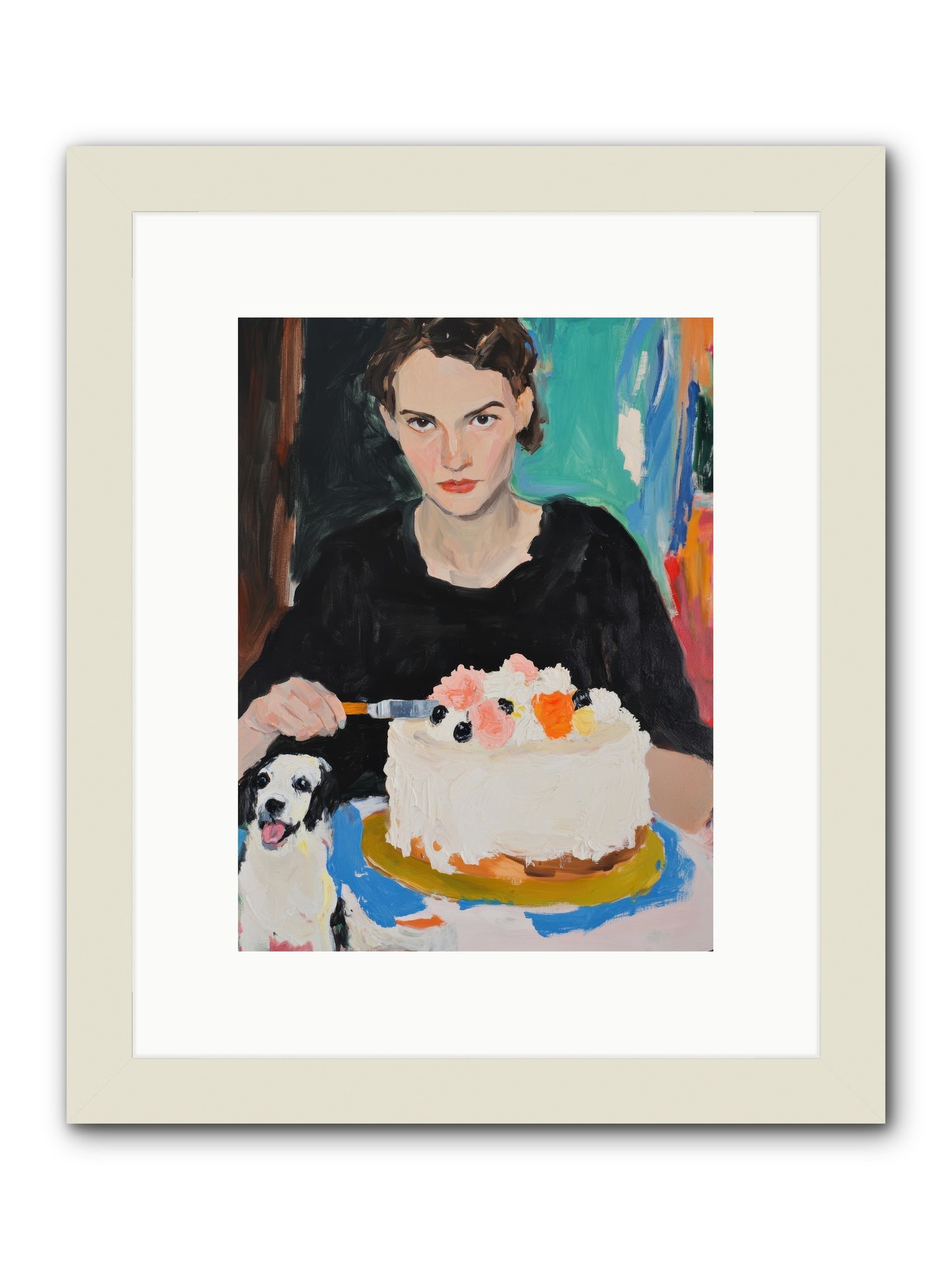Perpetual Pastries -- Framed Print - White 9x12